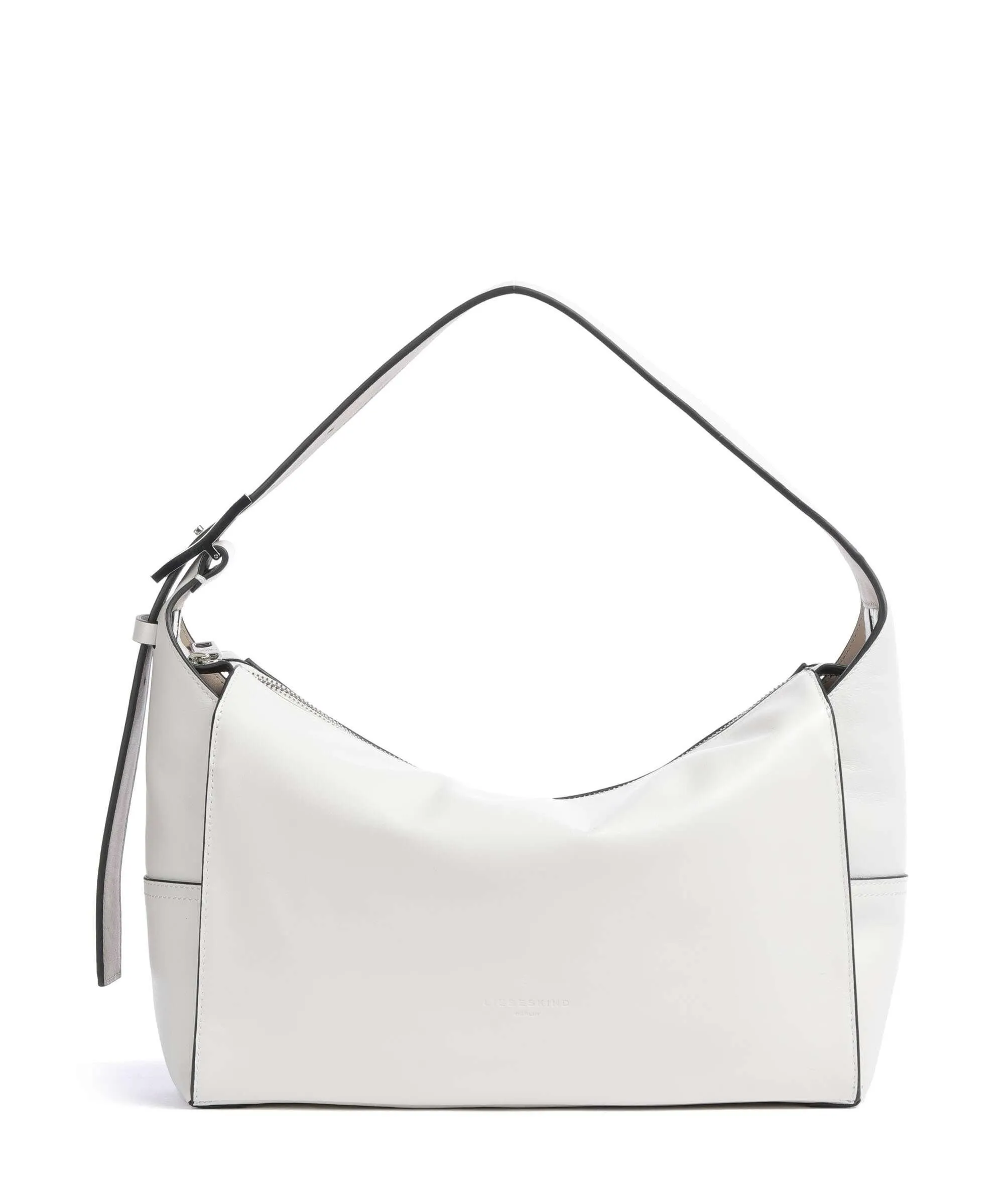  Liebeskind Lou Calf Optic M Borsa hobo pelle di vitello finemente grana bianco  