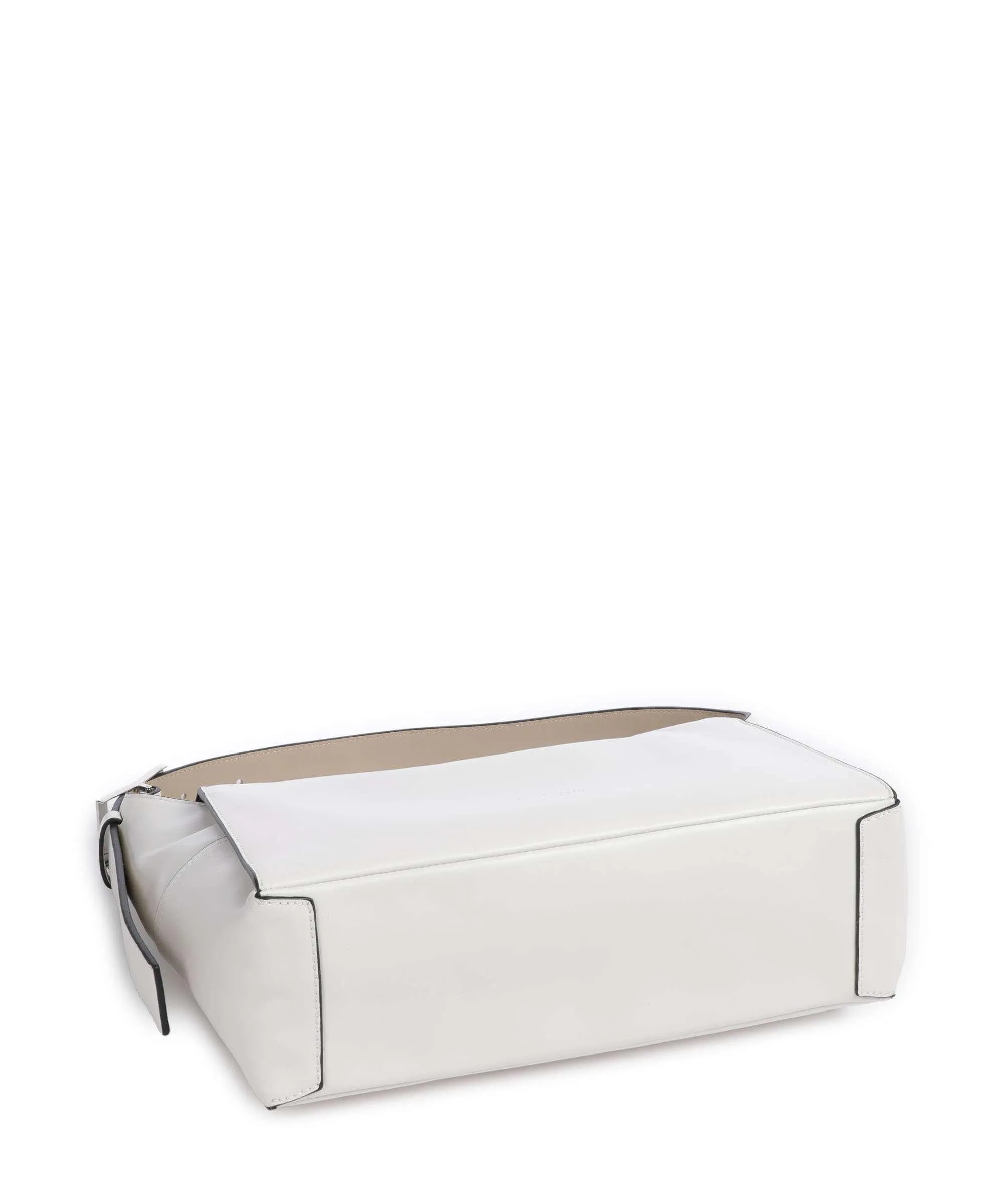  Liebeskind Lou Calf Optic M Borsa hobo pelle di vitello finemente grana bianco  