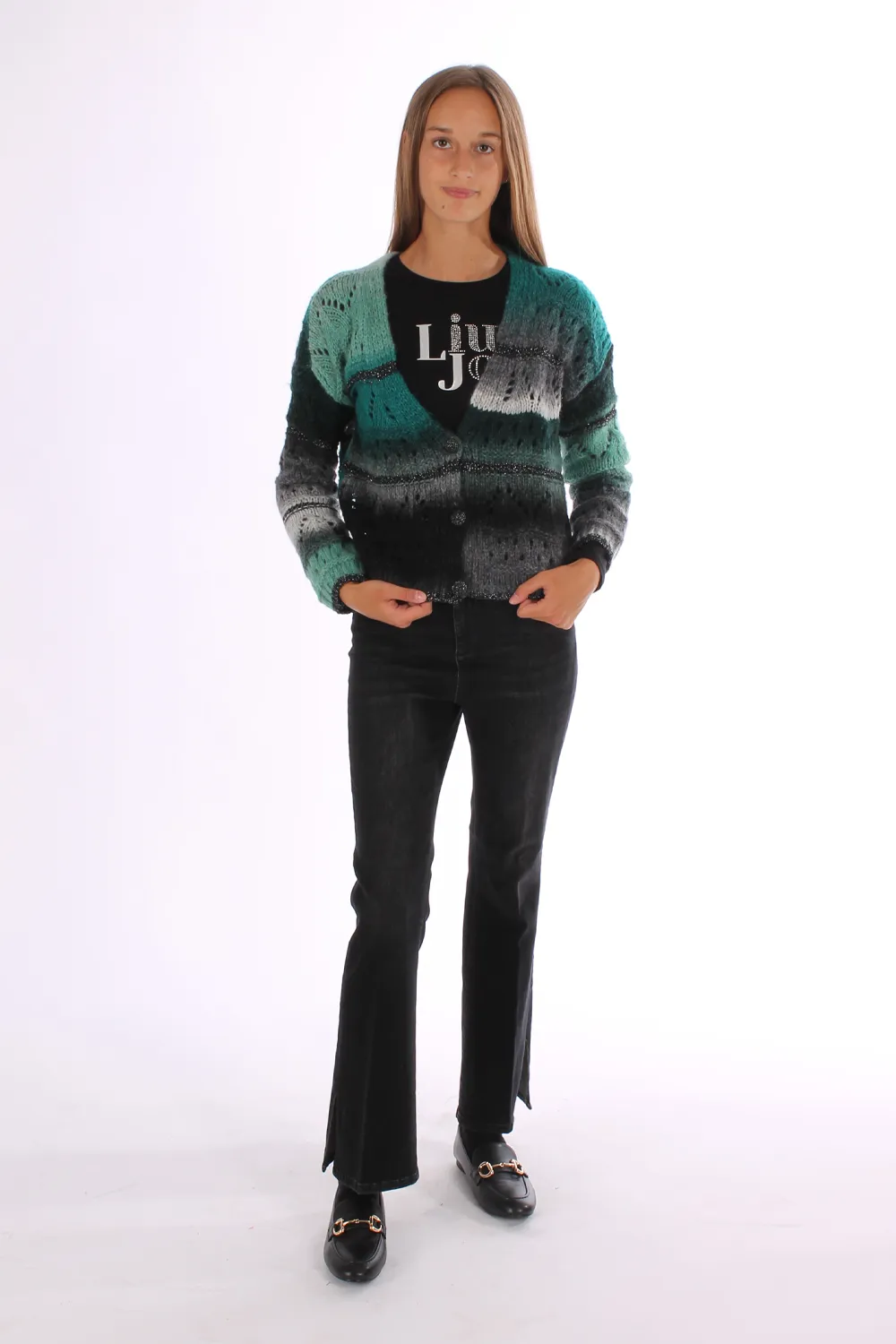 LIU JO | CARDIGAN IN FILATO VERDE - Punto Blu
