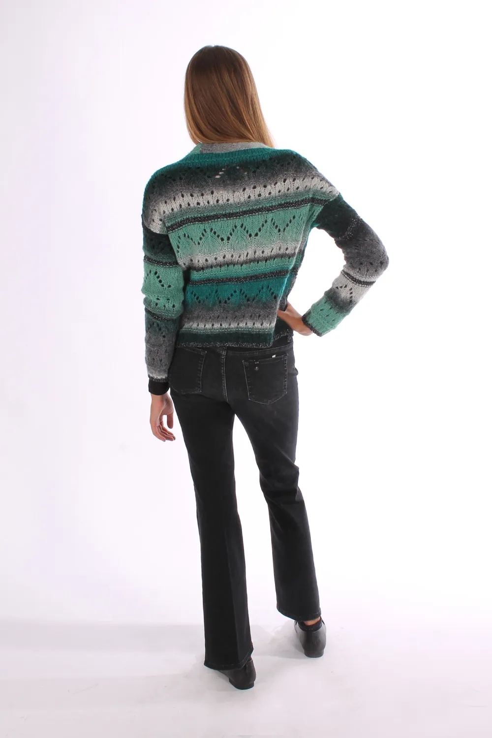LIU JO | CARDIGAN IN FILATO VERDE - Punto Blu