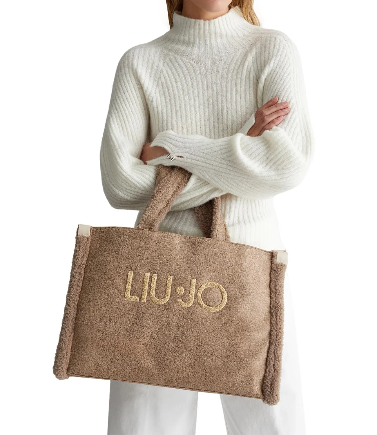 Liu Jo Borsa Tote L Cammello Donna