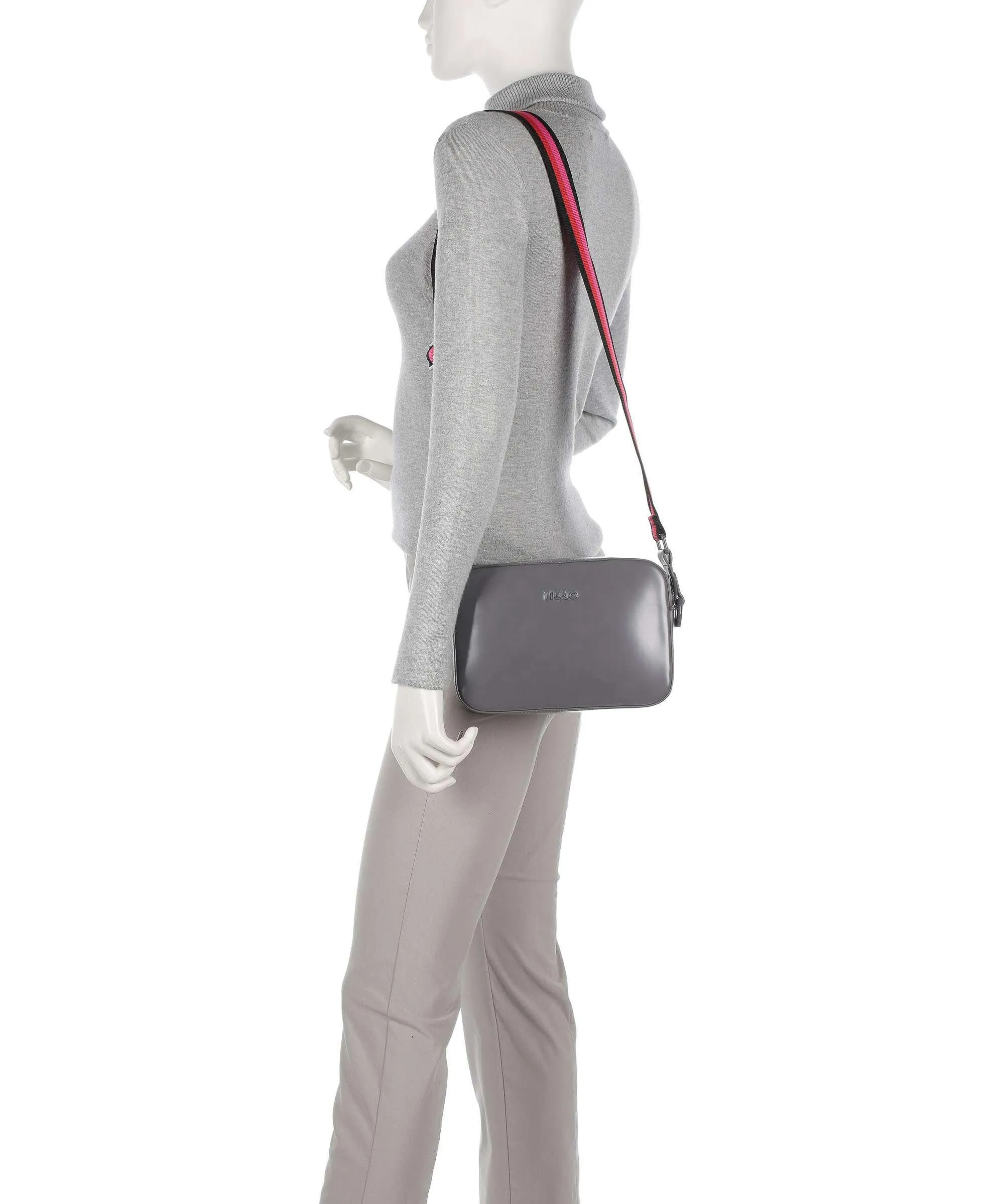  Liu Jo Manhattan Borsa a tracolla pelle sintetica grigio scuro  