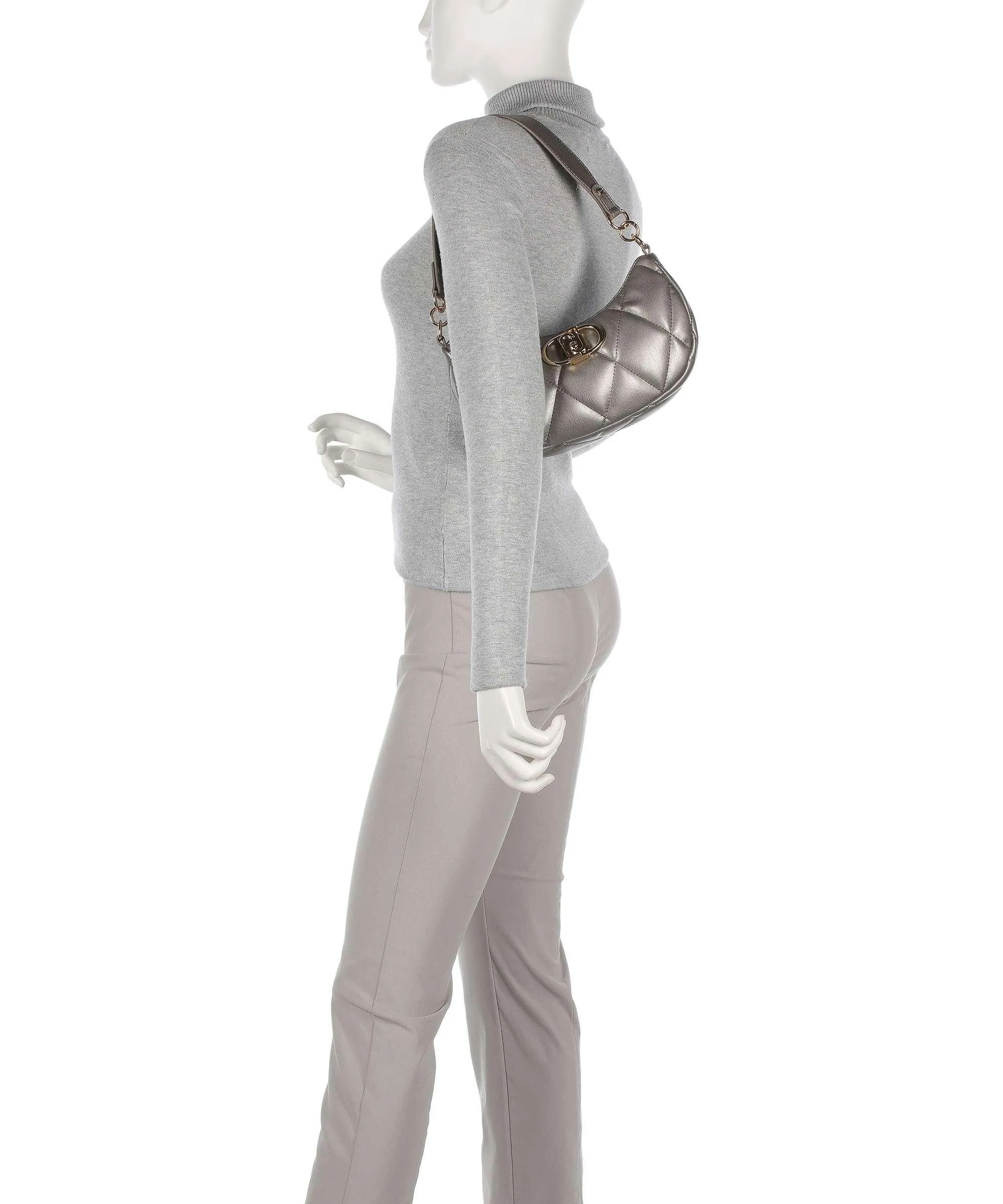  Liu Jo Thilini Borsa hobo pelle sintetica argento  