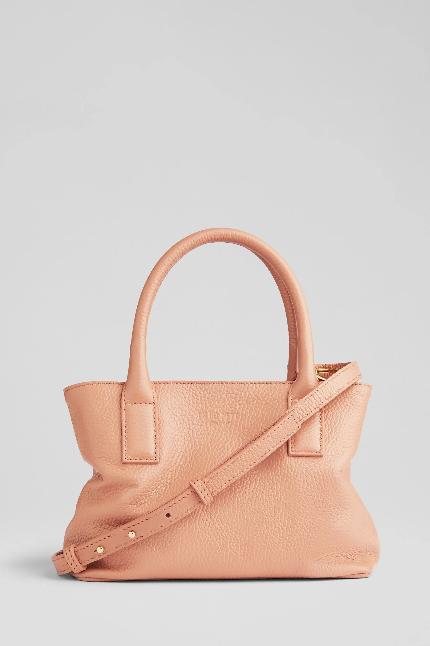 LK Bennett - Borsa piccola tote in pelle zigrana