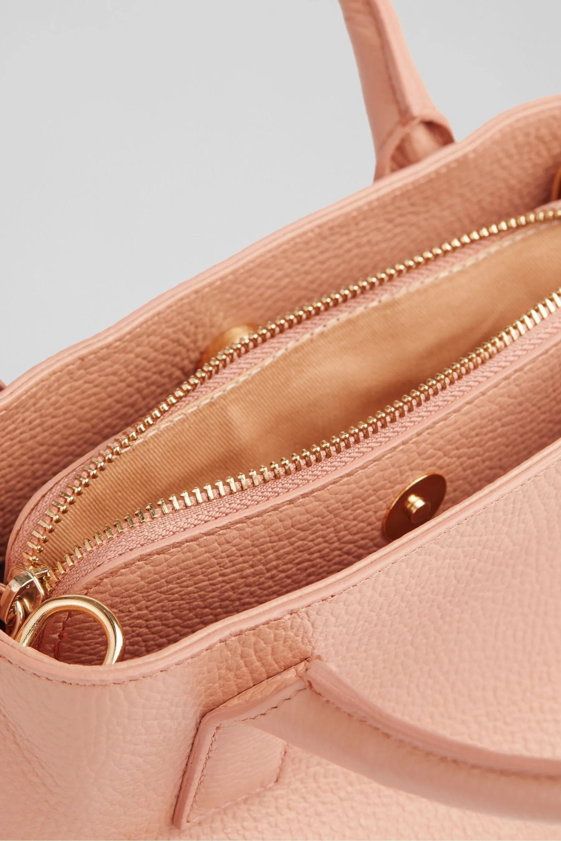 LK Bennett - Borsa piccola tote in pelle zigrana