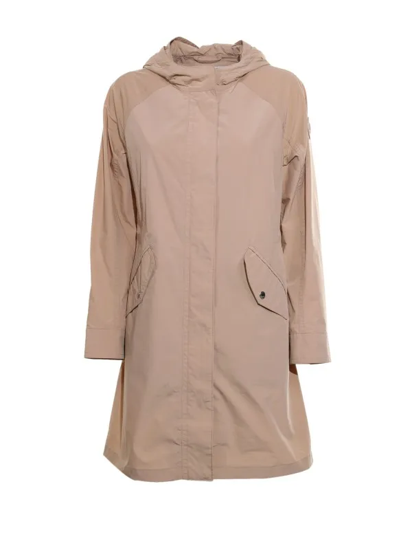 Long summer parka with hood