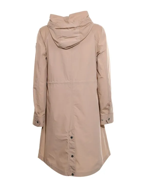 Long summer parka with hood