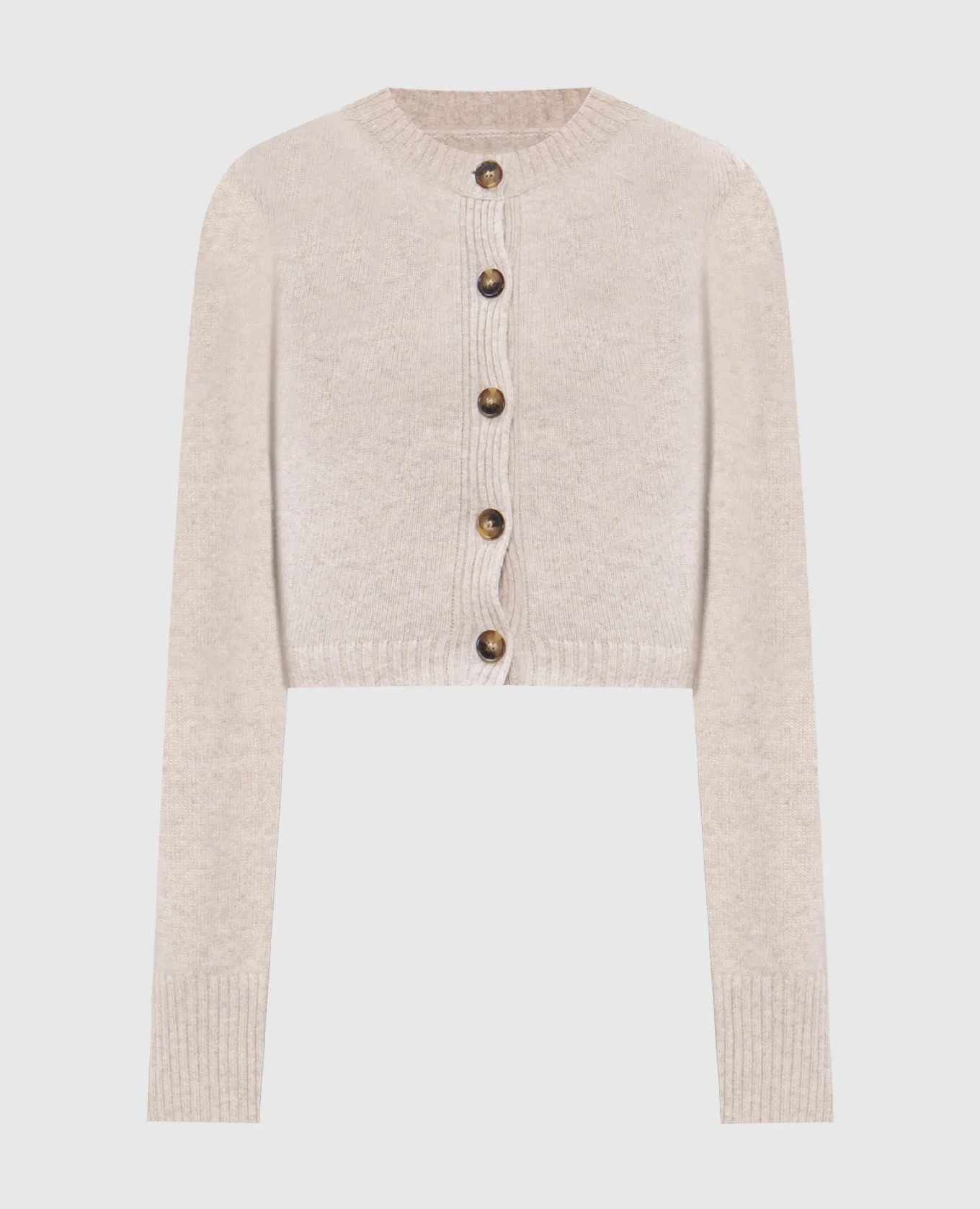 Lou Lou Studio Cardigan cropped ZEPHIR in cashmere beige ZEPHIR