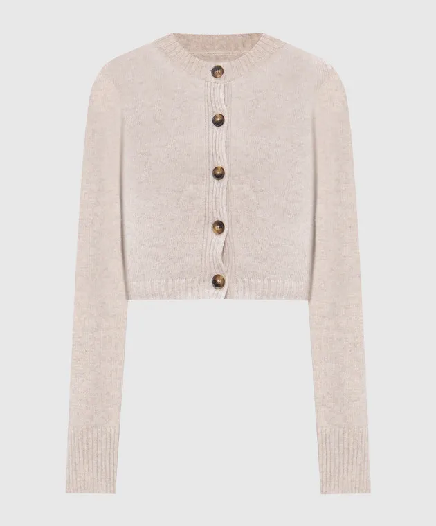 Lou Lou Studio Cardigan cropped ZEPHIR in cashmere beige ZEPHIR