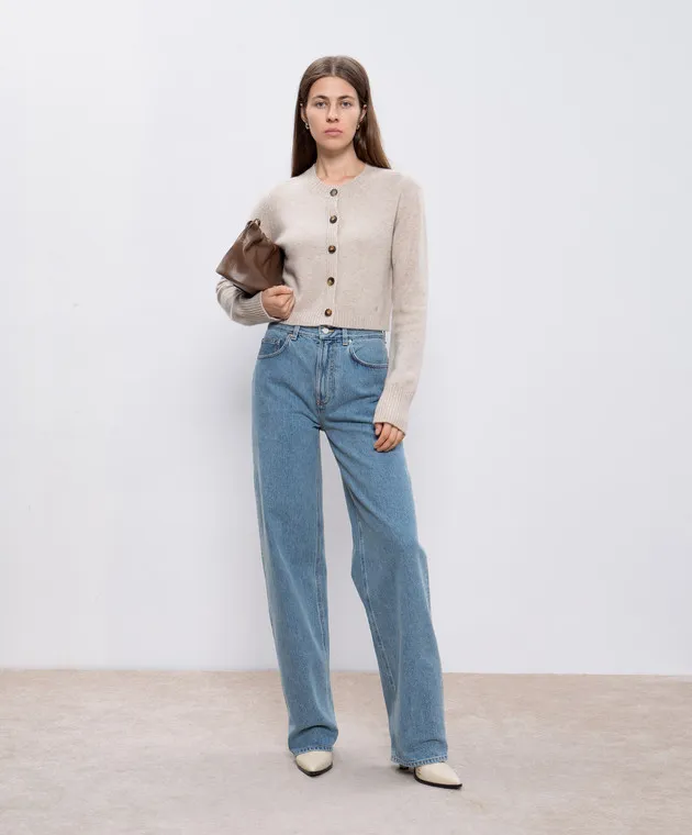 Lou Lou Studio Cardigan cropped ZEPHIR in cashmere beige ZEPHIR