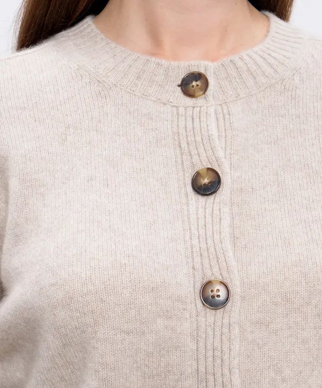 Lou Lou Studio Cardigan cropped ZEPHIR in cashmere beige ZEPHIR