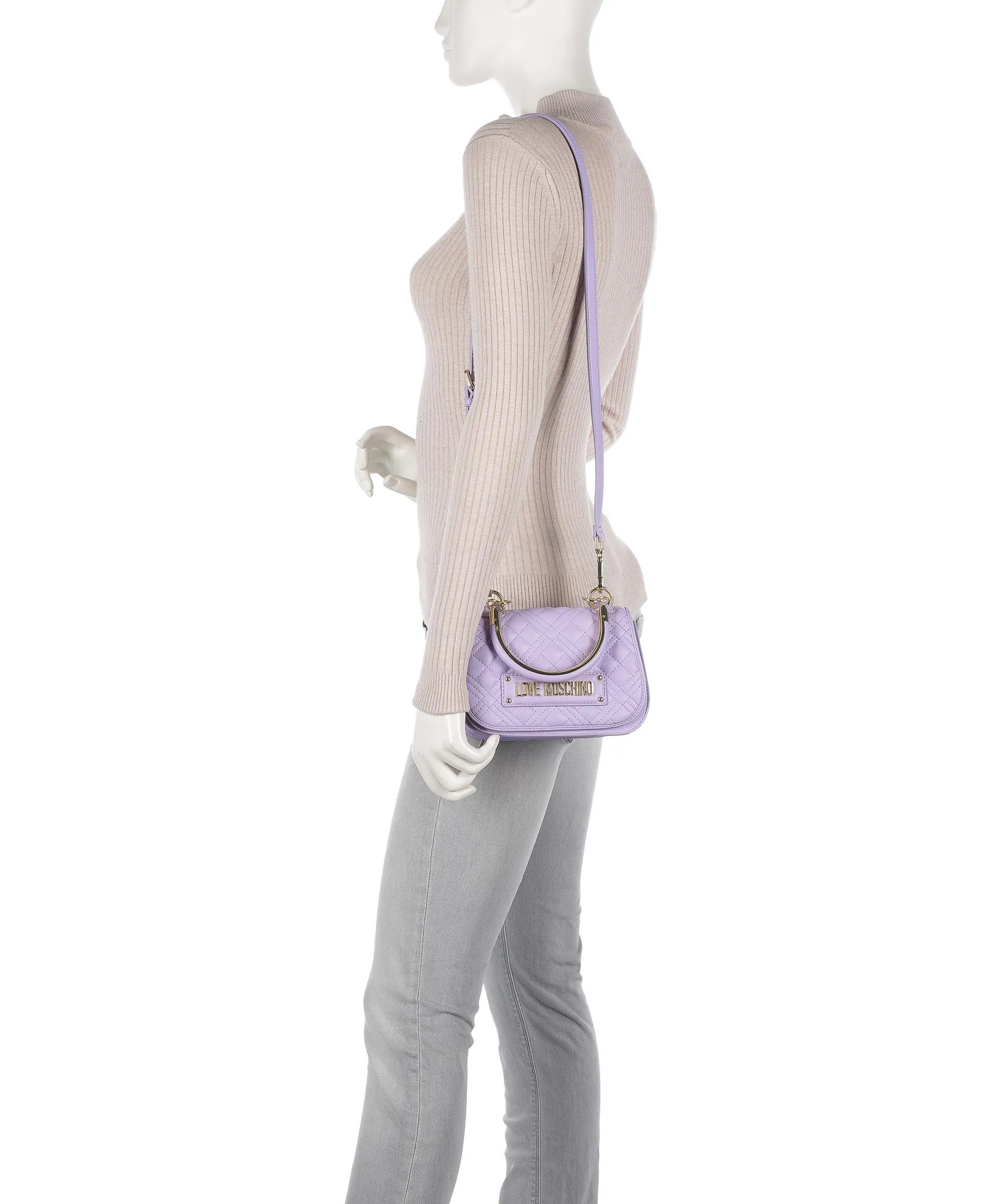  Love Moschino Smart Daily Borsa a tracolla pelle sintetica lavanda  