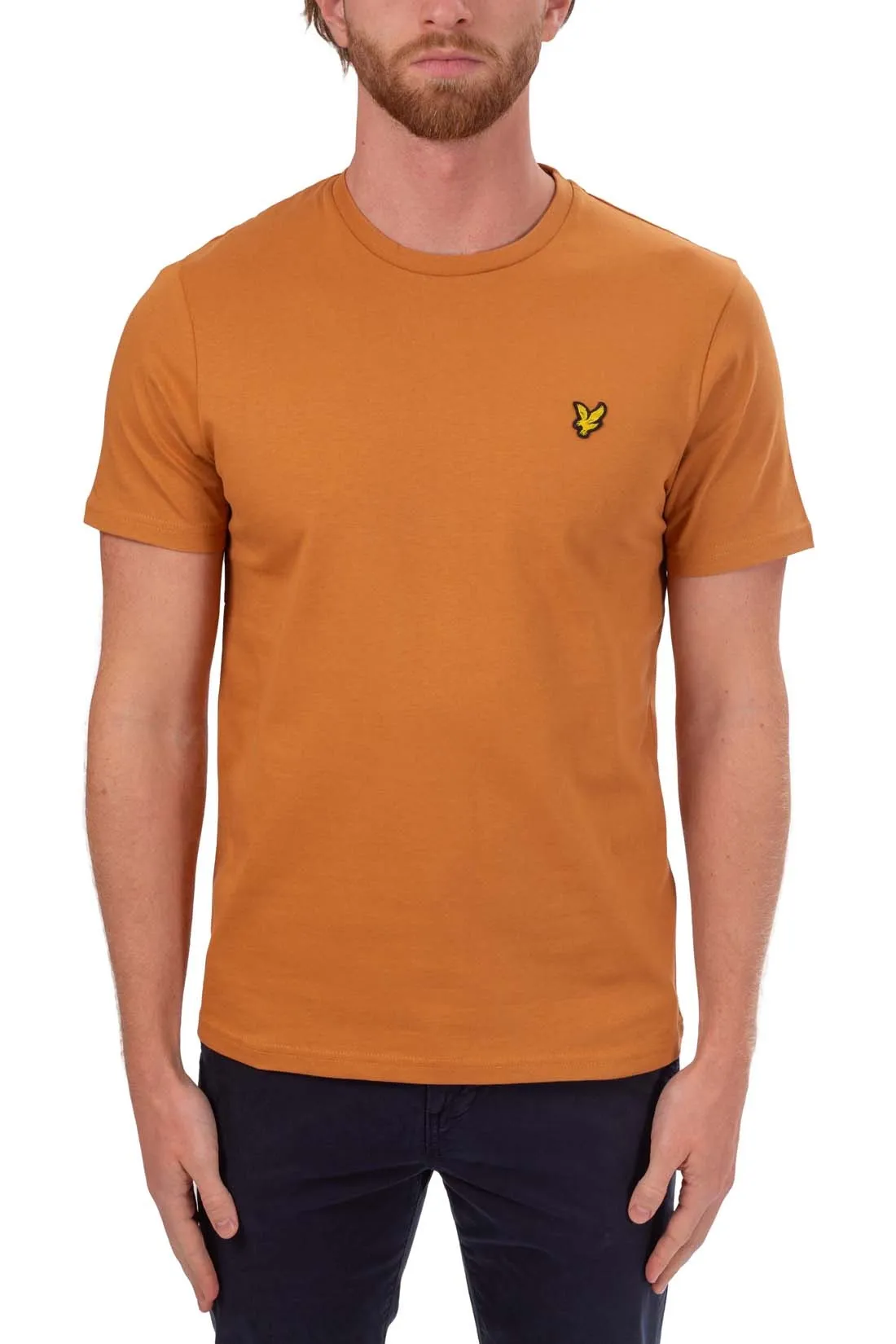 LYLE & SCOTT T-shirt uomo regular a tinta unita con logo