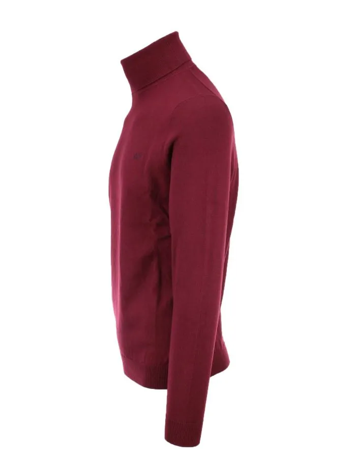 Maglia dolcevita in lana cotone