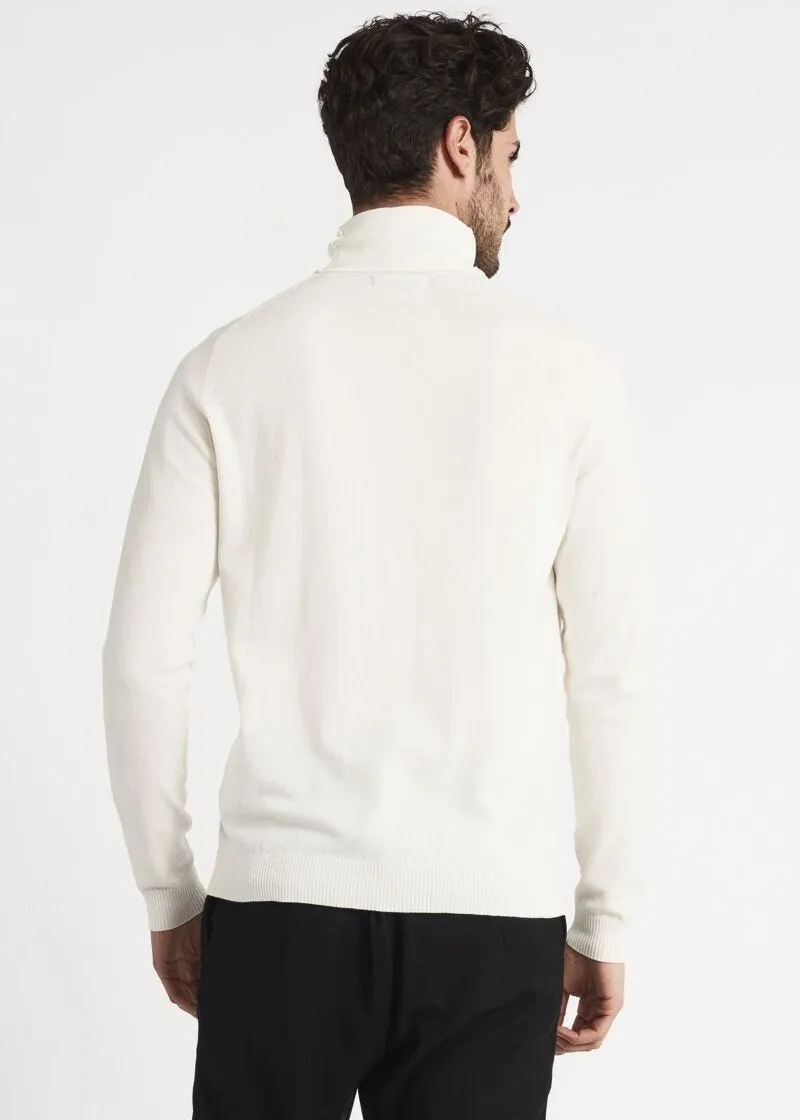 Maglia dolcevita in misto lana