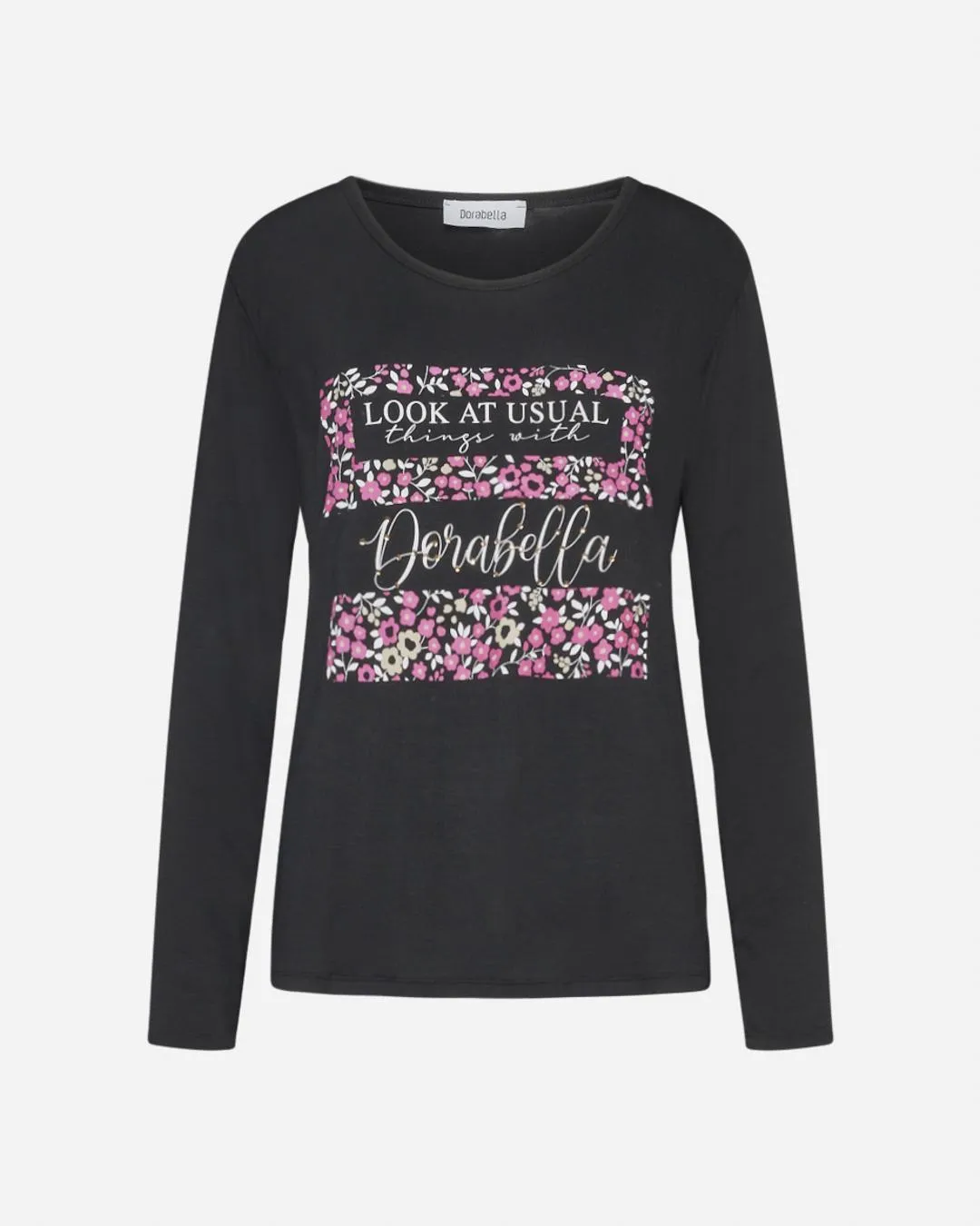 Maglia stampa provenzale Nero