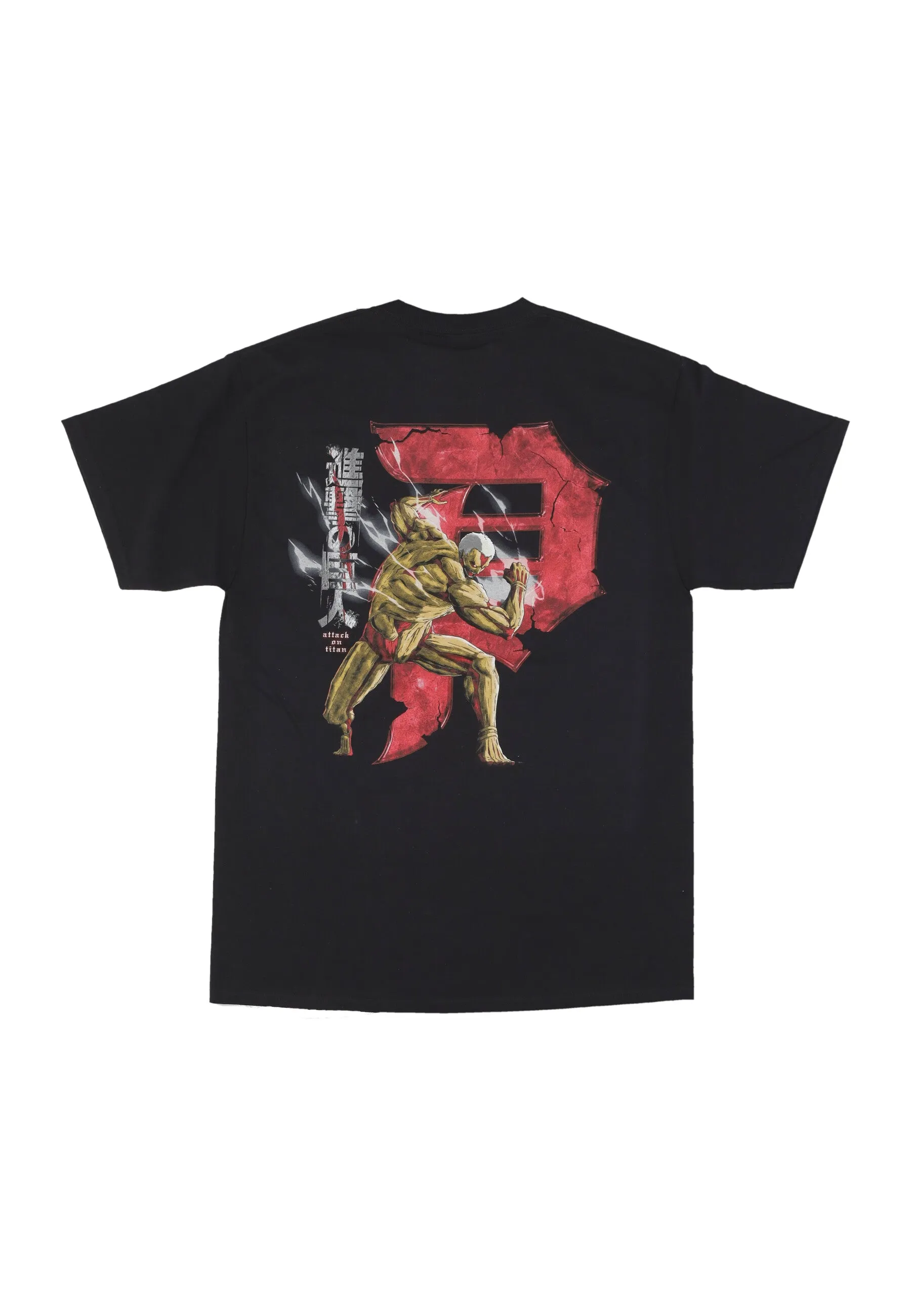 Maglietta Uomo Armored Dirty P Tee X Attack On Titan Black