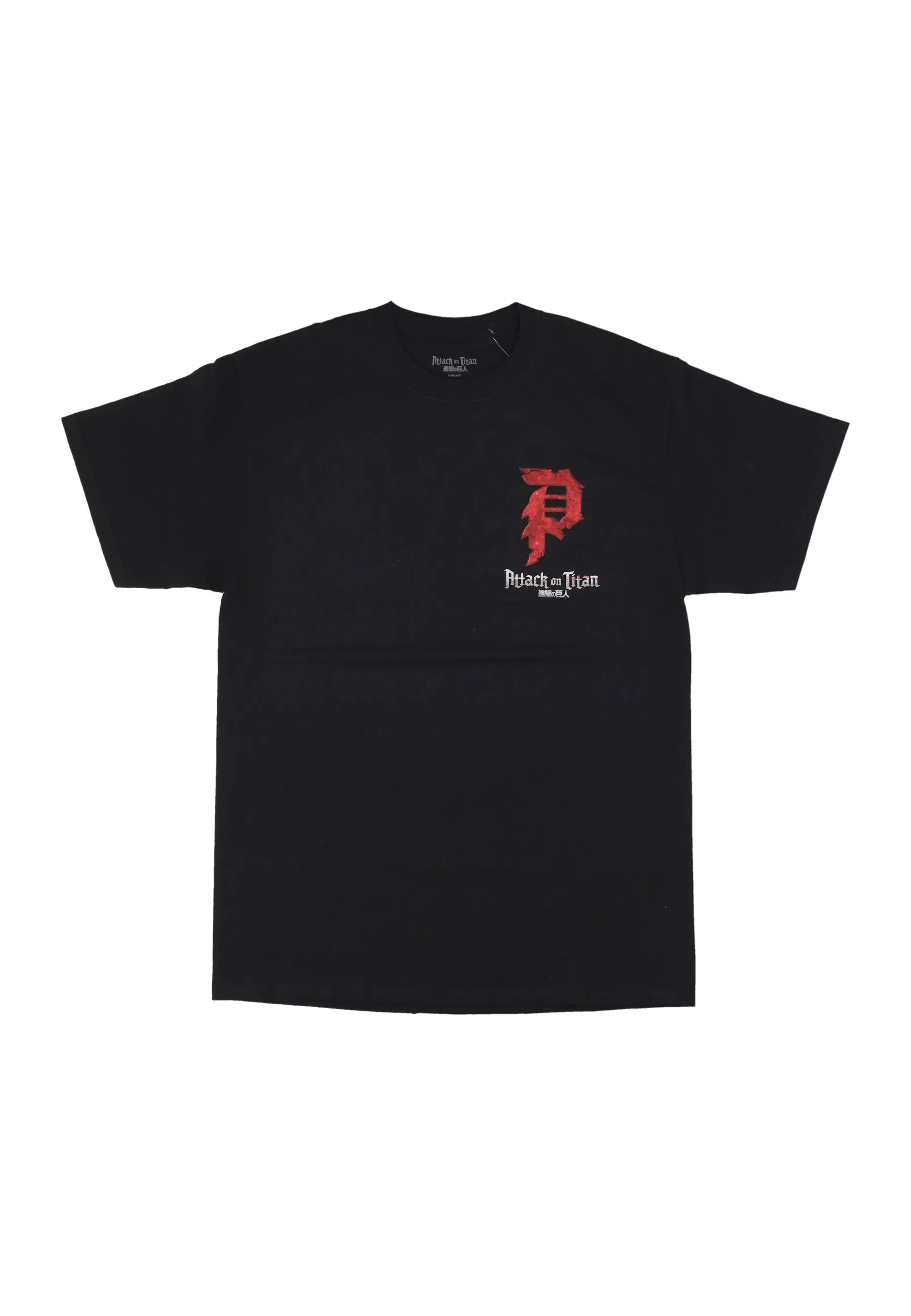 Maglietta Uomo Armored Dirty P Tee X Attack On Titan Black