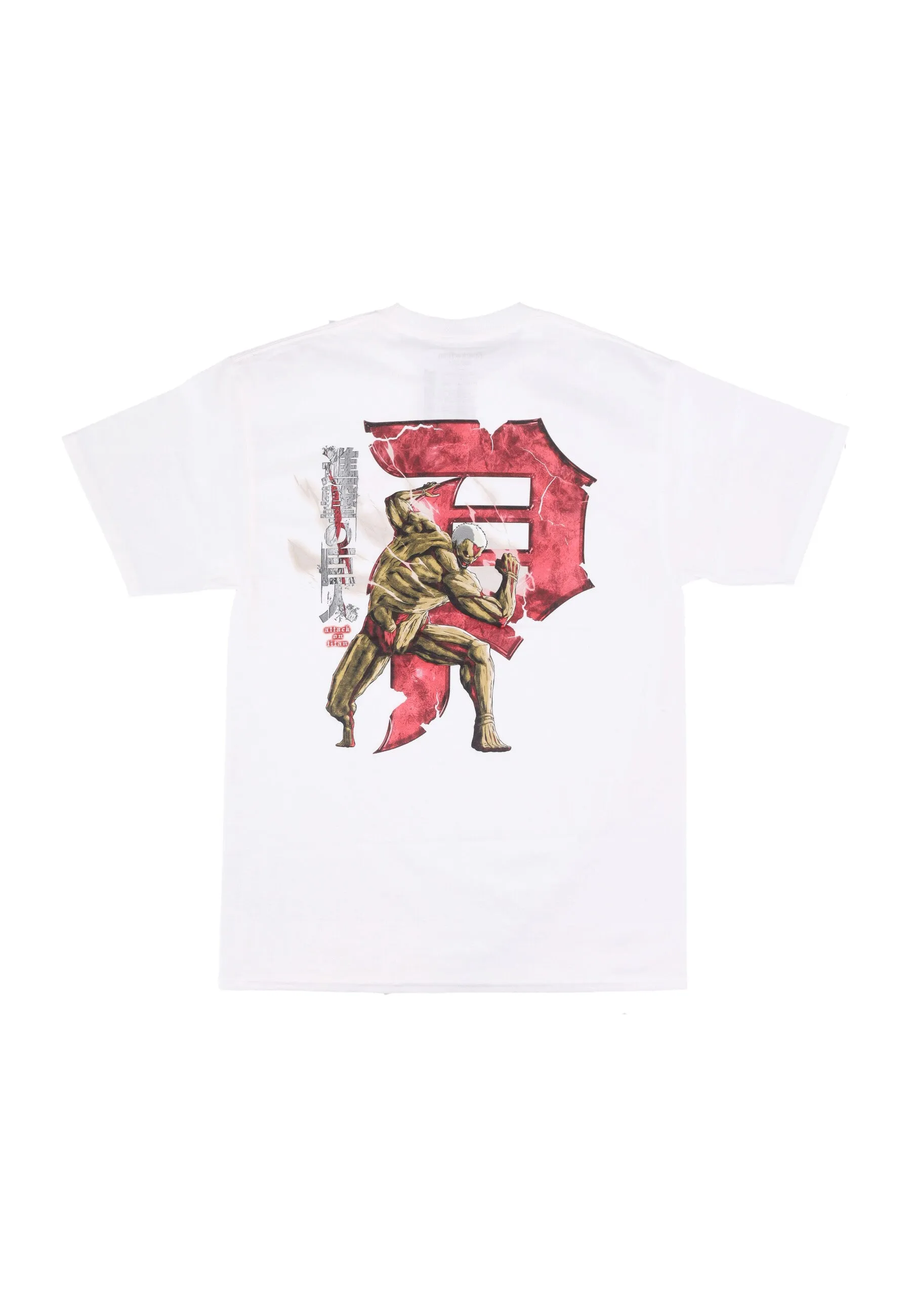 Maglietta Uomo Armored Dirty P Tee X Attack On Titan White