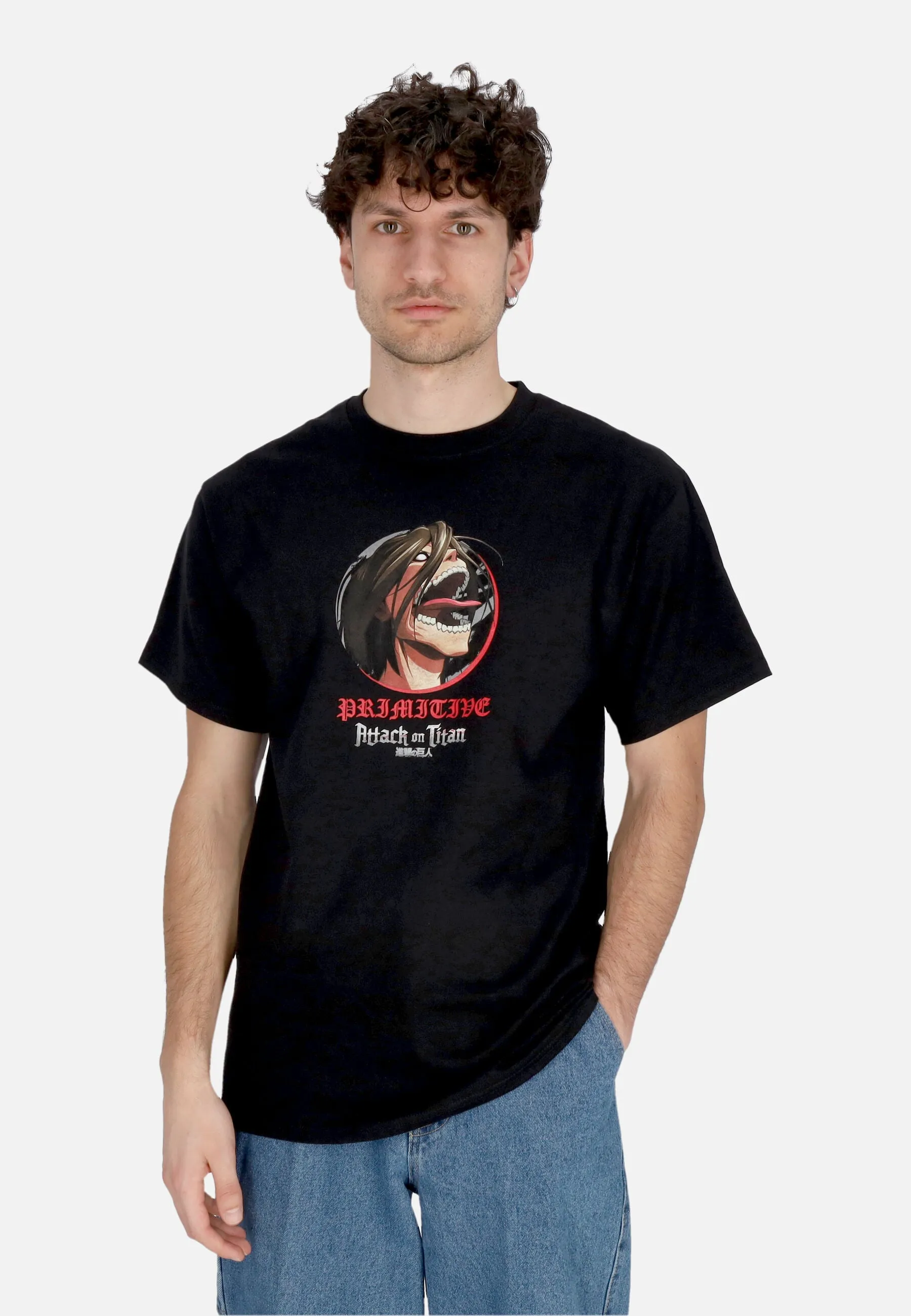 Maglietta Uomo Future Memory Tee X Attack On Titan Black
