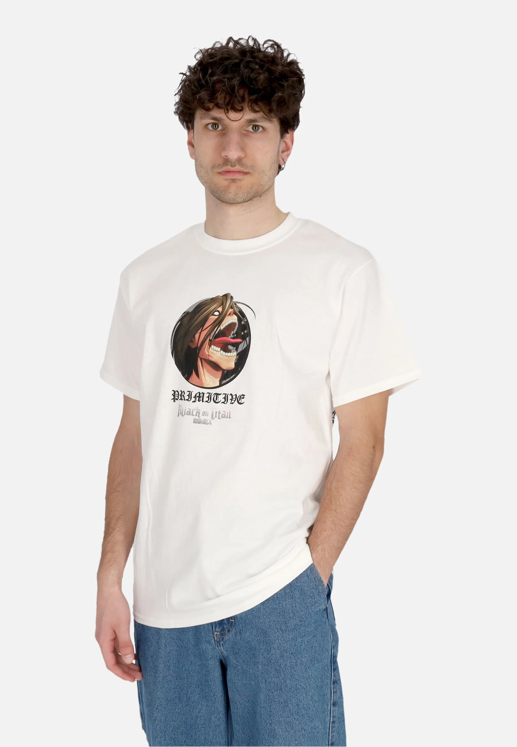 Maglietta Uomo Future Memory Tee X Attack On Titan White