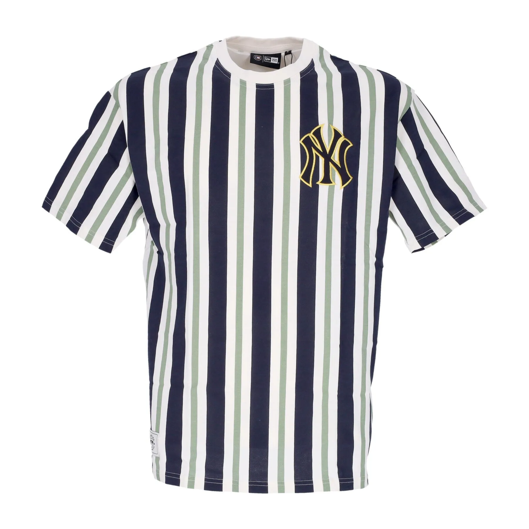 Maglietta Uomo Mlb Premium Oversized Tee Neyyan Off White/green Med