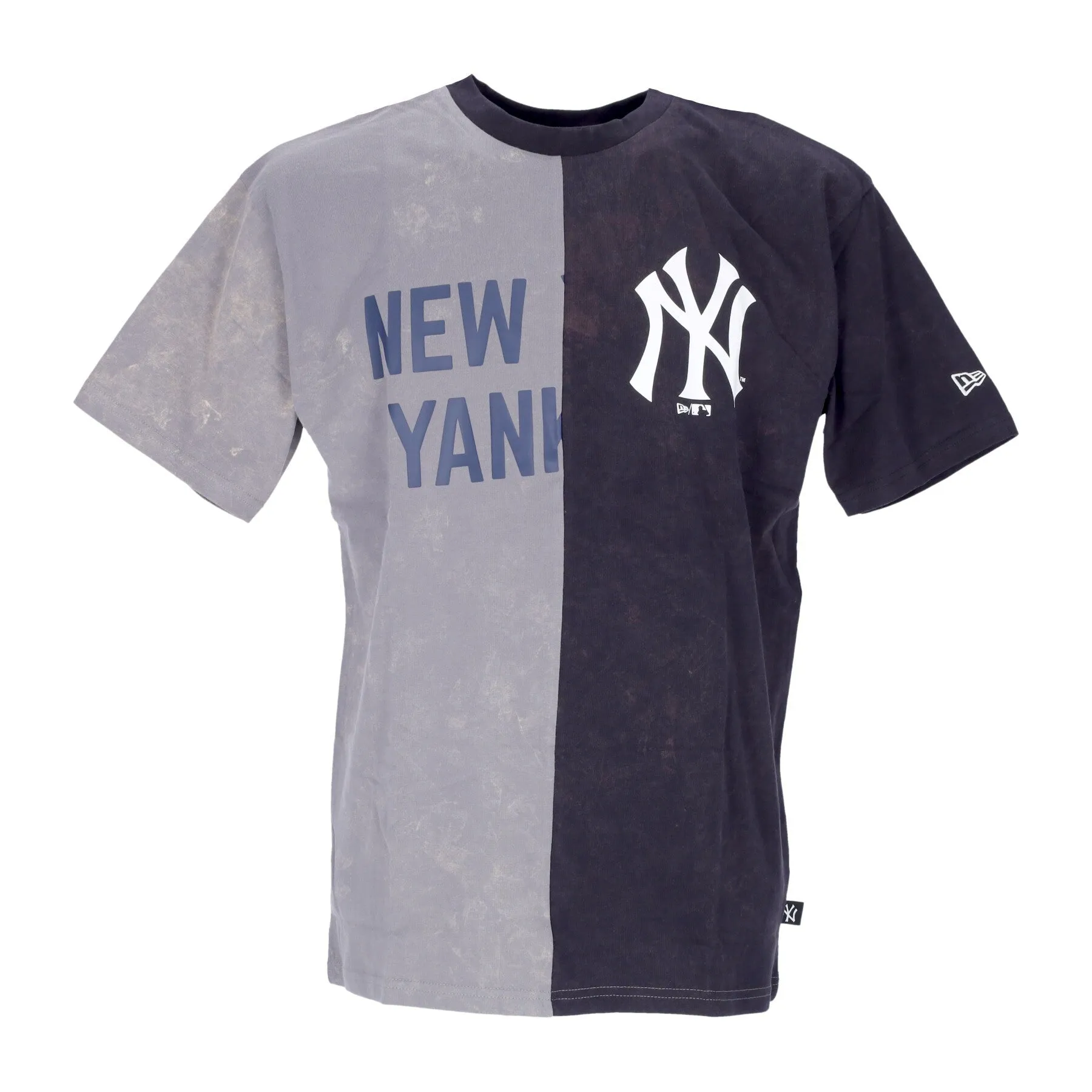 Maglietta Uomo Mlb Washed Pack Graphic Tee Neyyan Storm Gray/navy