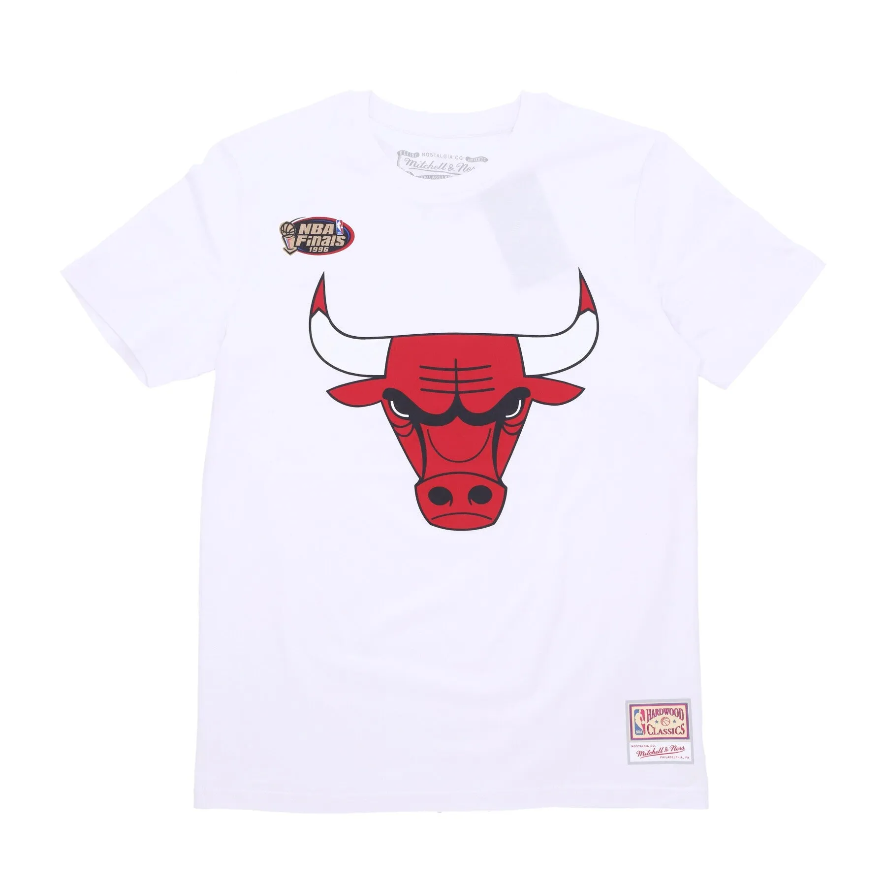 Maglietta Uomo Nba Team Logo Tee Hardwood Classics Chibul White