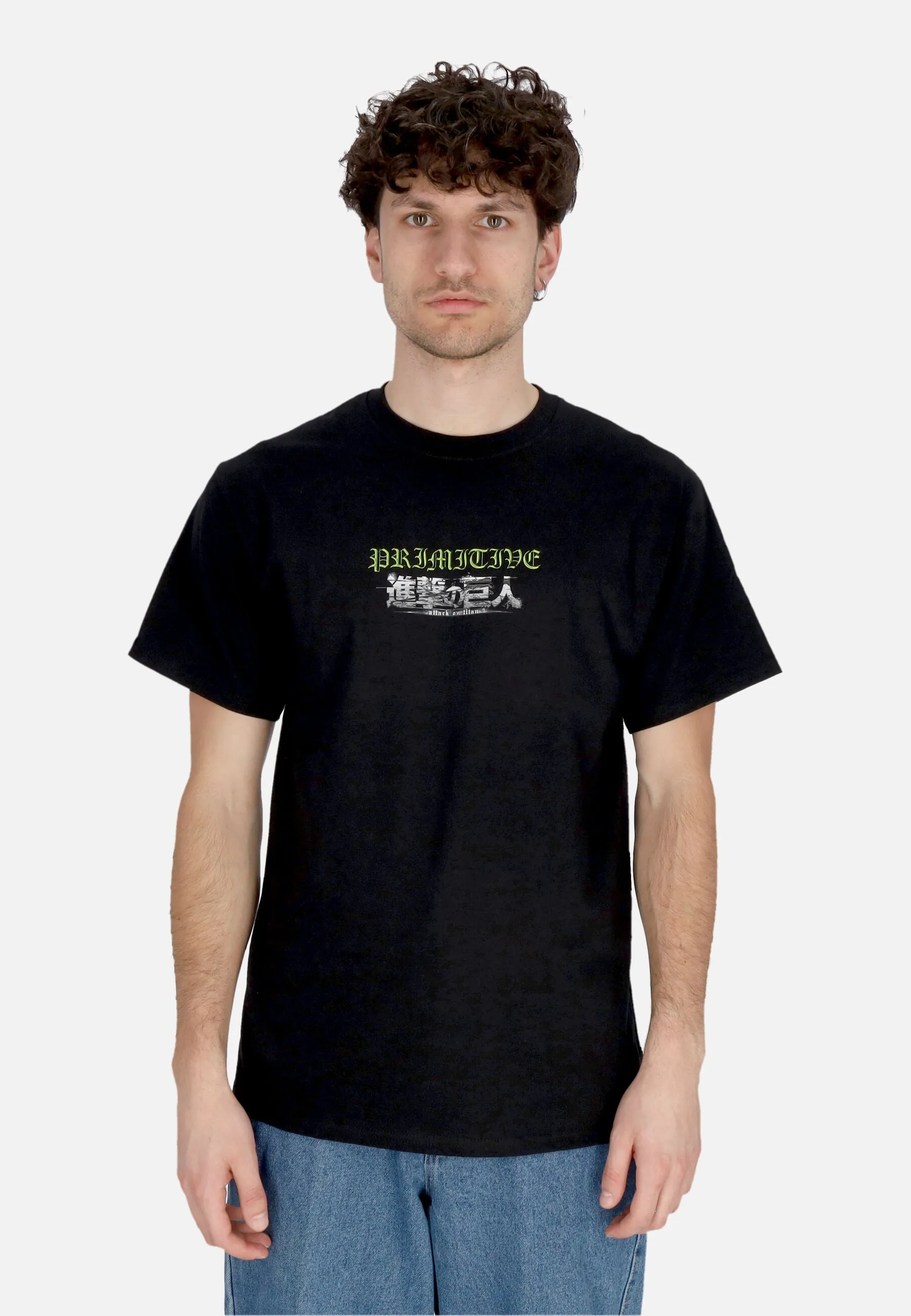 Maglietta Uomo Scout Tee X Attack On Titan Black