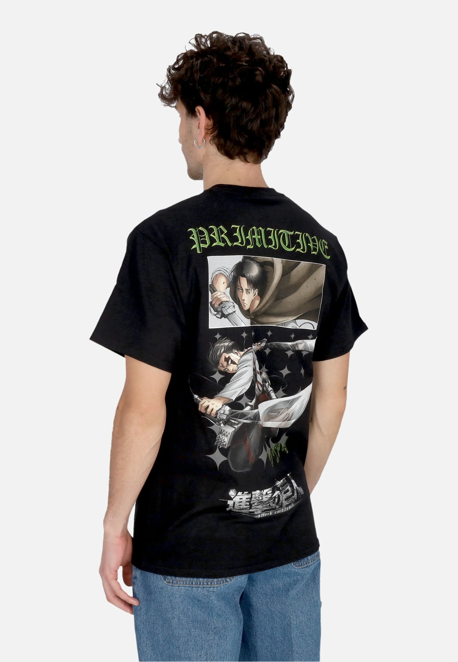 Maglietta Uomo Scout Tee X Attack On Titan Black