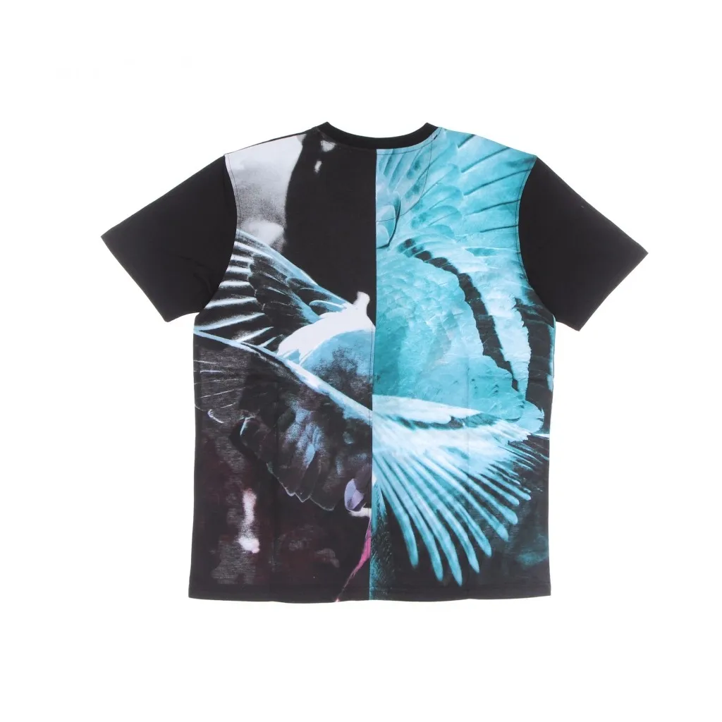 MAGLIETTA UOMO SPLIT PHOTO TEE BLACK