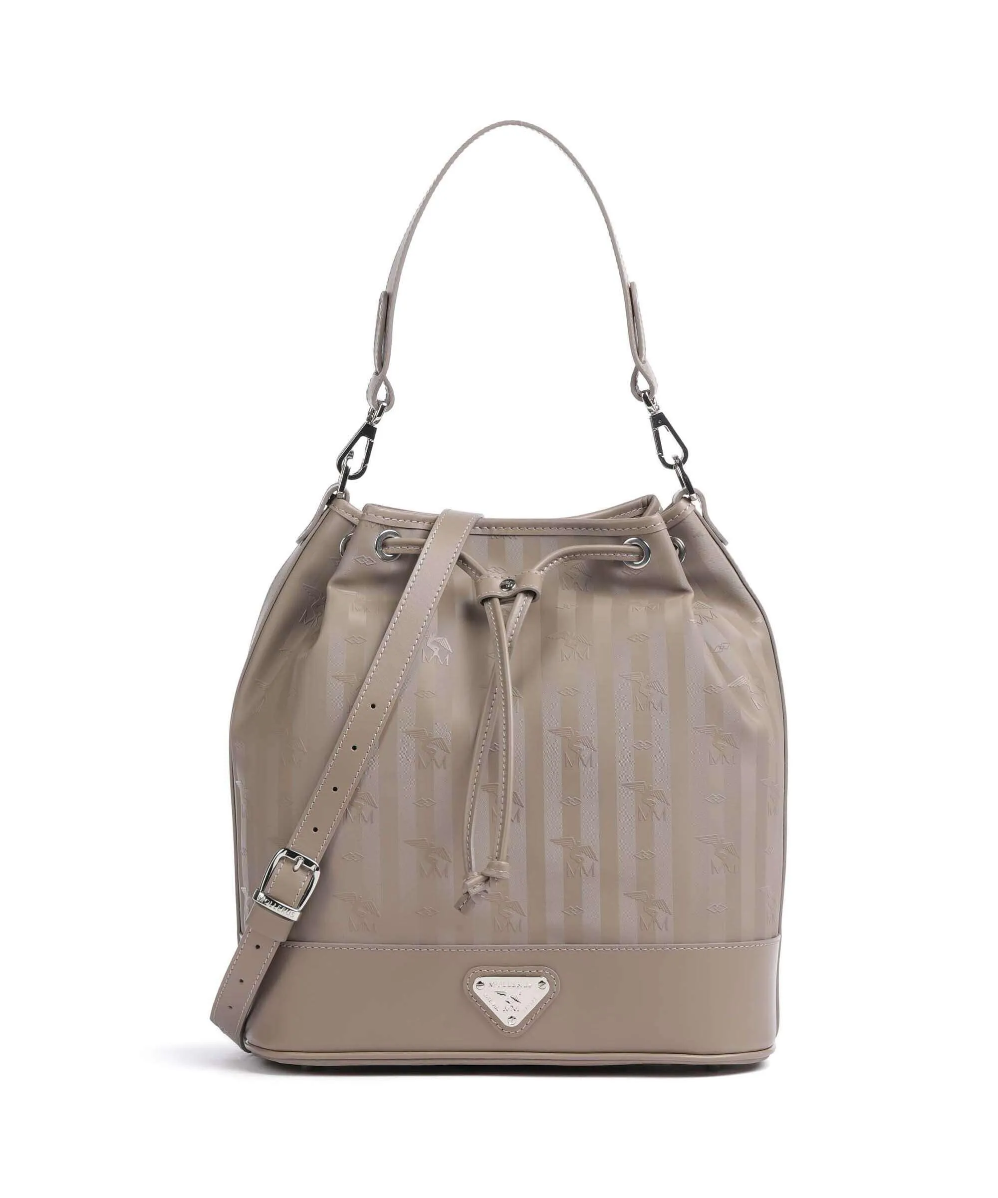  Maison Mollerus Vinerus Niesen Borsa a secchiello tela taupe  