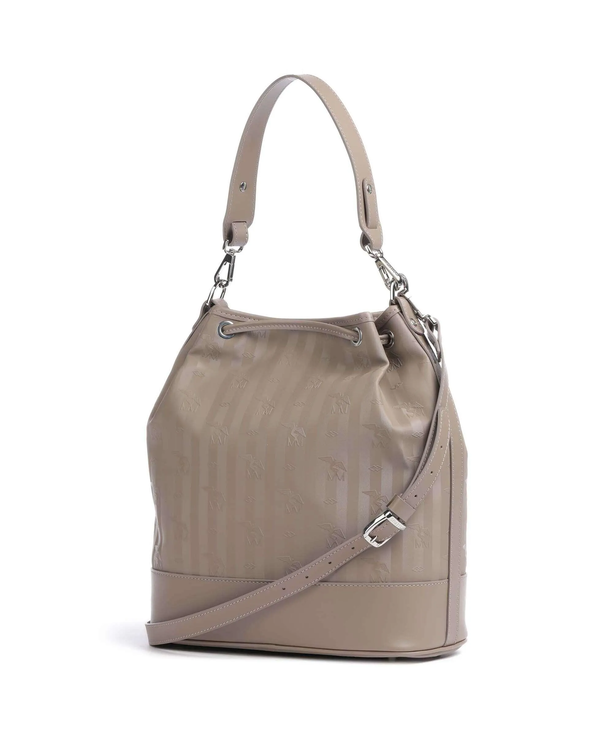  Maison Mollerus Vinerus Niesen Borsa a secchiello tela taupe  