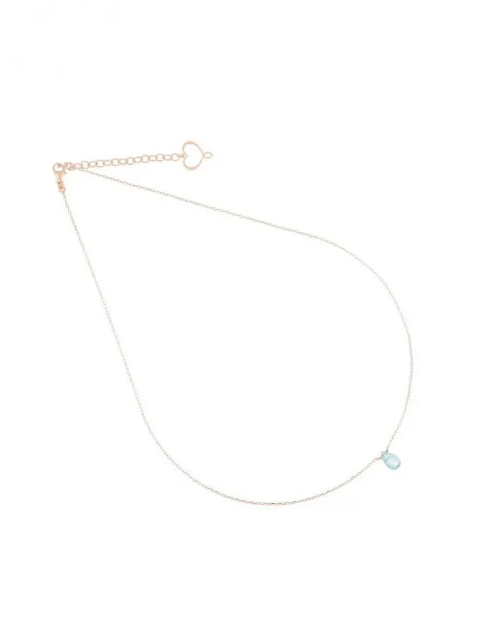 MAMAN et SOPHIE Girocollo Gocce Zircone Blu