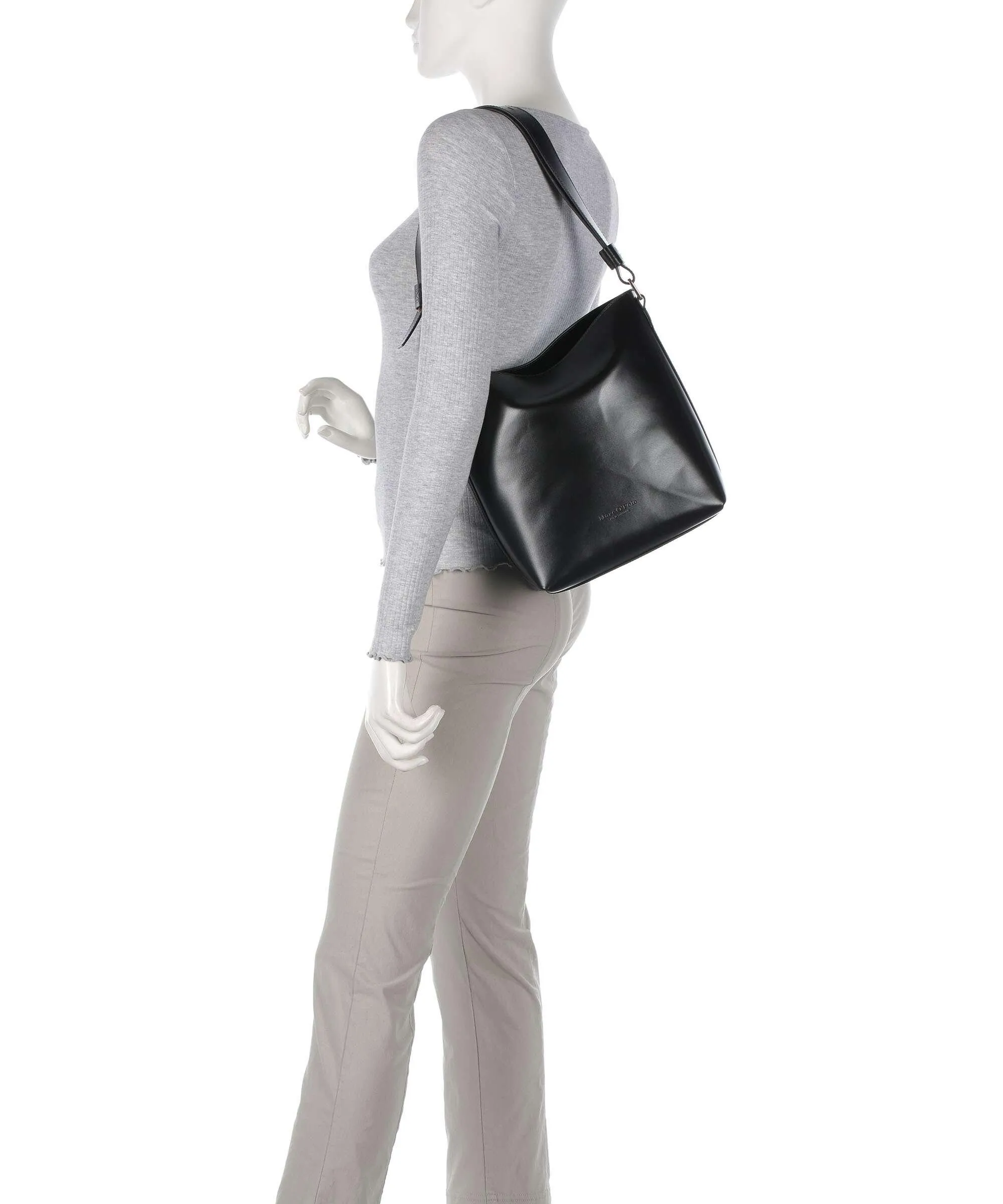  Marc O'Polo Thea M Borsa hobo pelle di vitello nero  