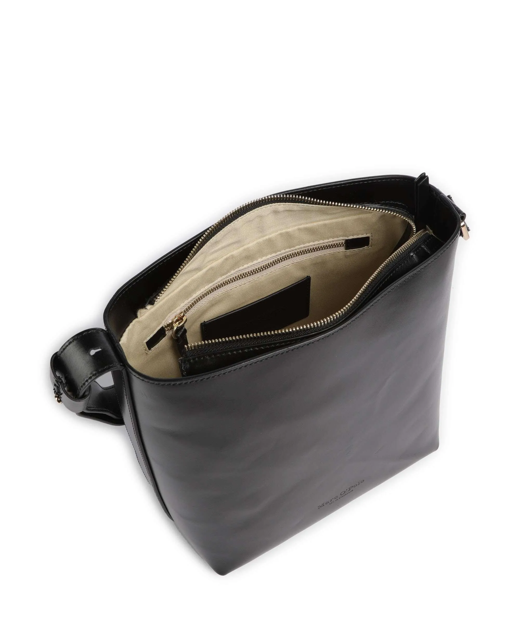  Marc O'Polo Thea M Borsa hobo pelle di vitello nero  