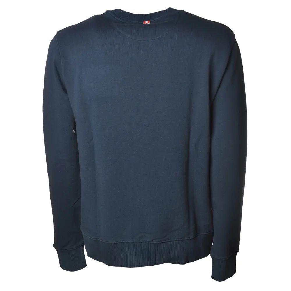 MC2 Saint Barth - Felpa in Cotone Effetto Delavè - Blu - Luxury Exclusive Collection