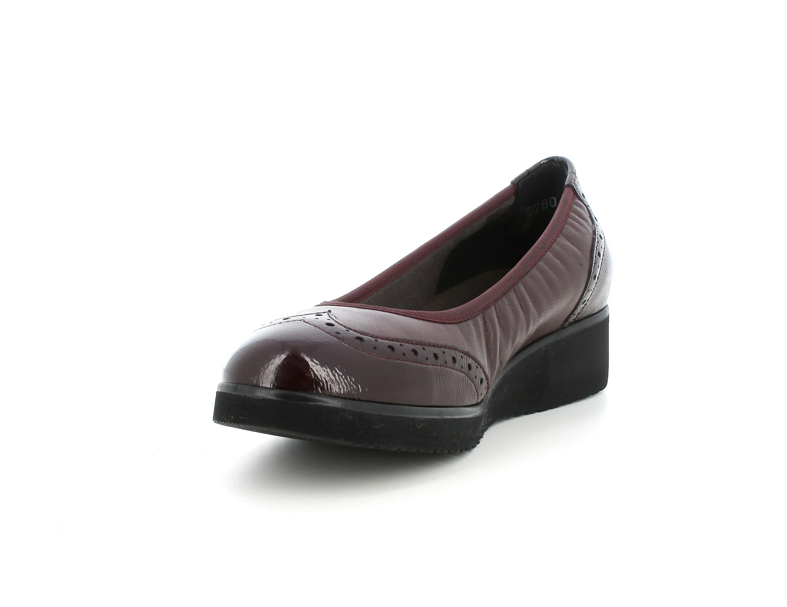 Melluso donna décolleté pelle bordeaux