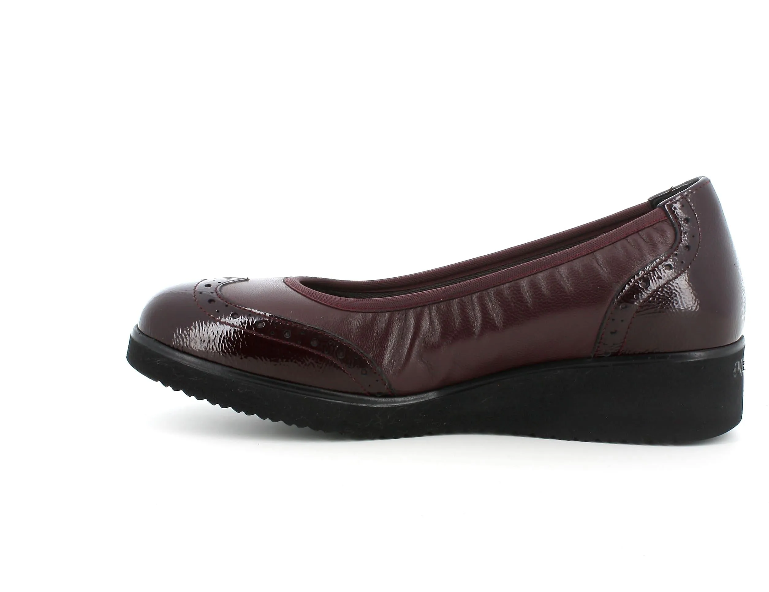 Melluso donna décolleté pelle bordeaux