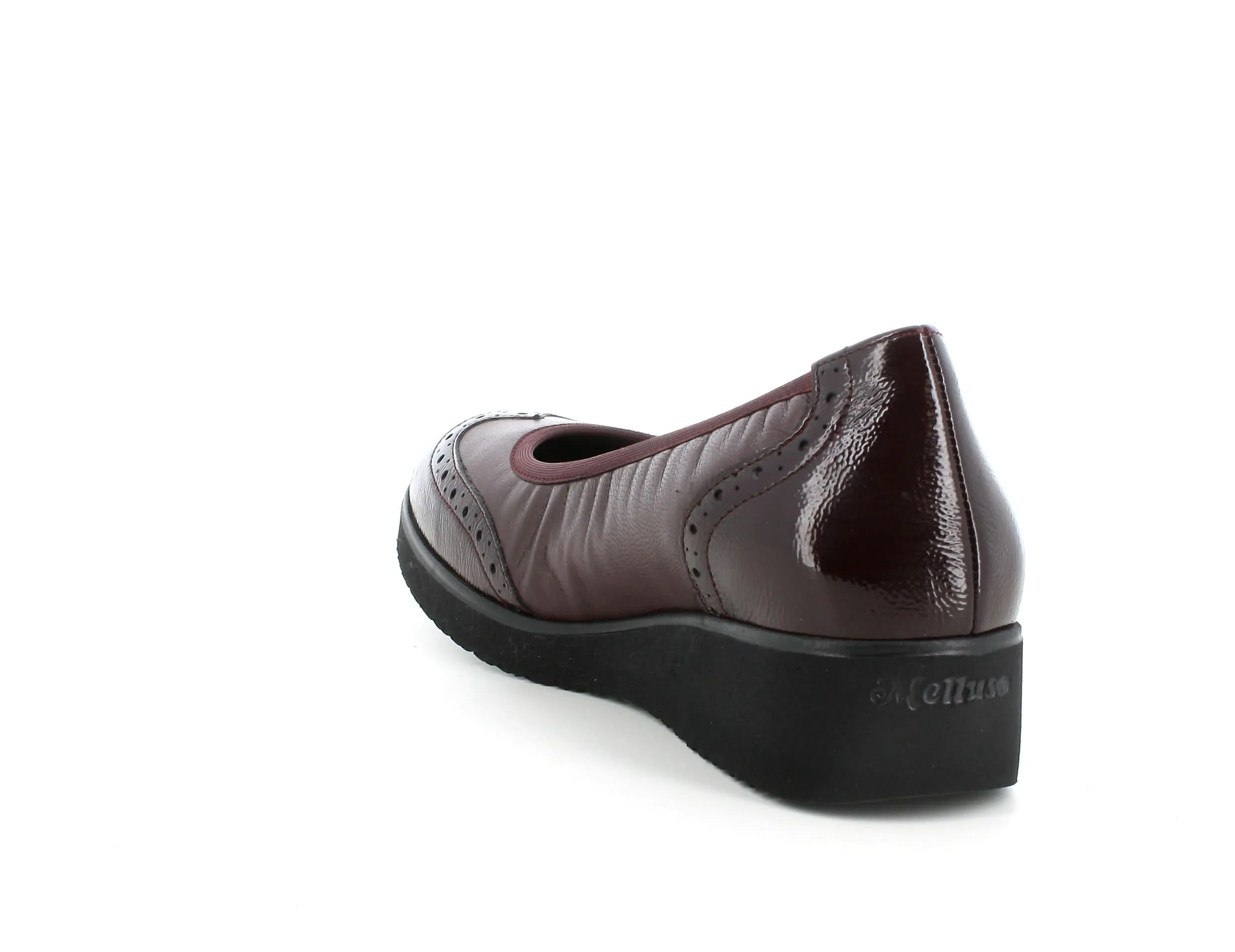 Melluso donna décolleté pelle bordeaux