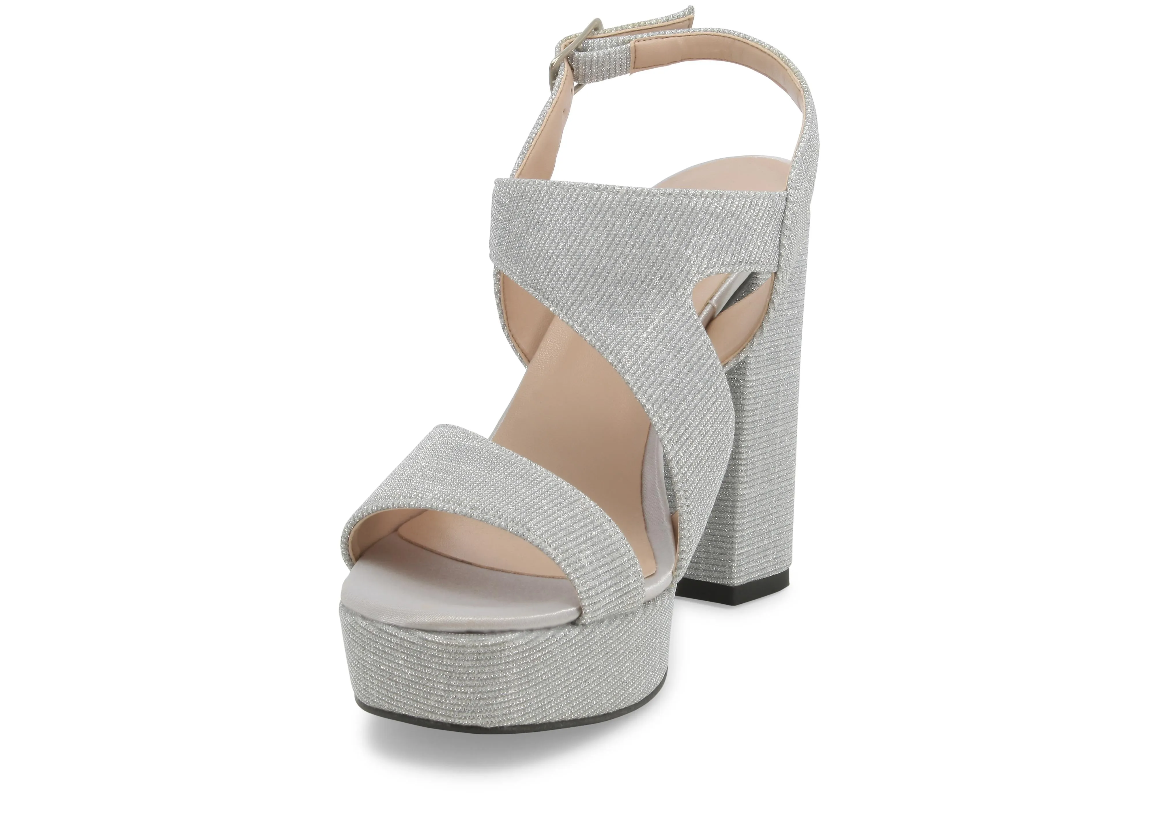 Melluso Donna Sandali Moda Eleganti Platform Tessuto