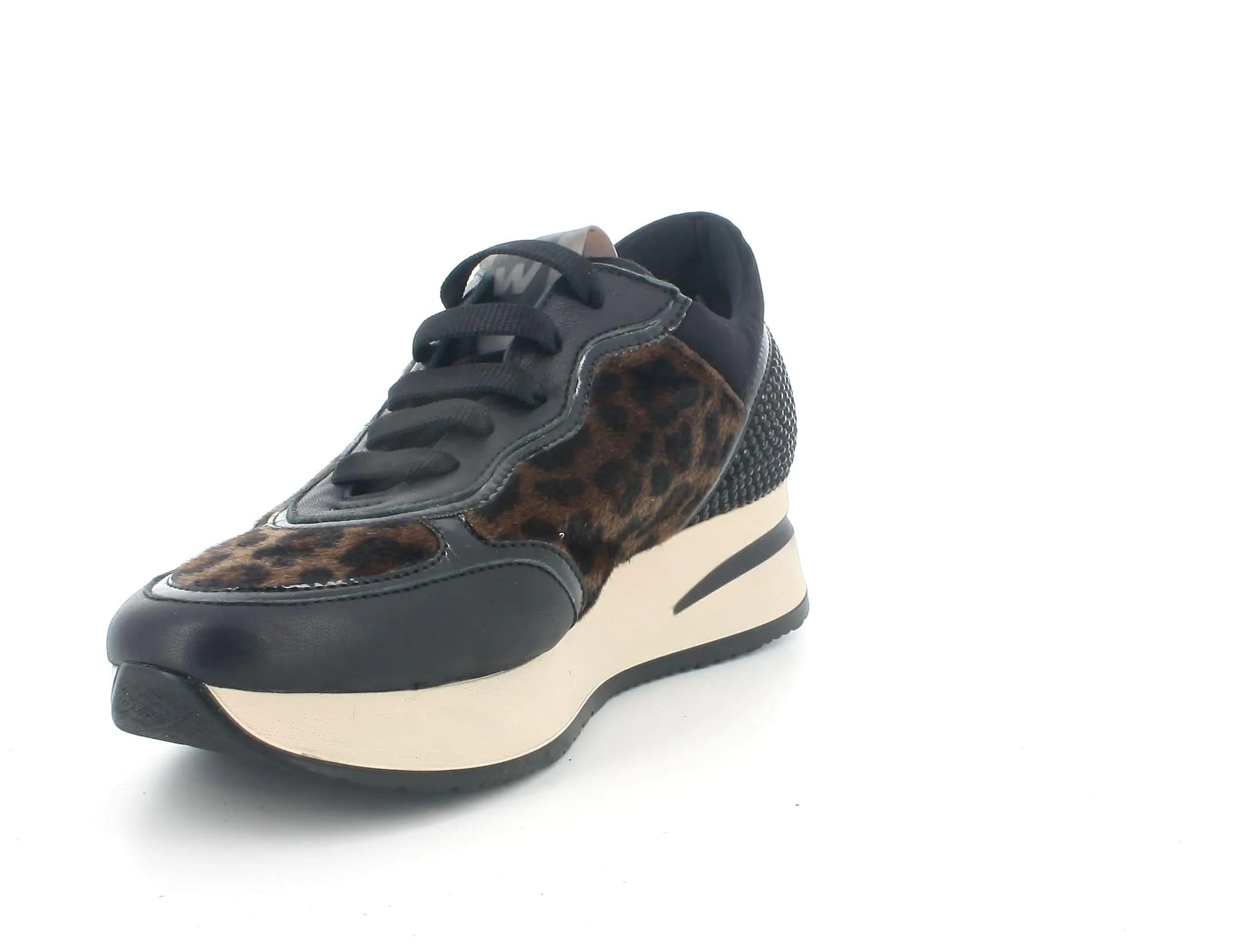 Melluso donna sneakers nere maculate