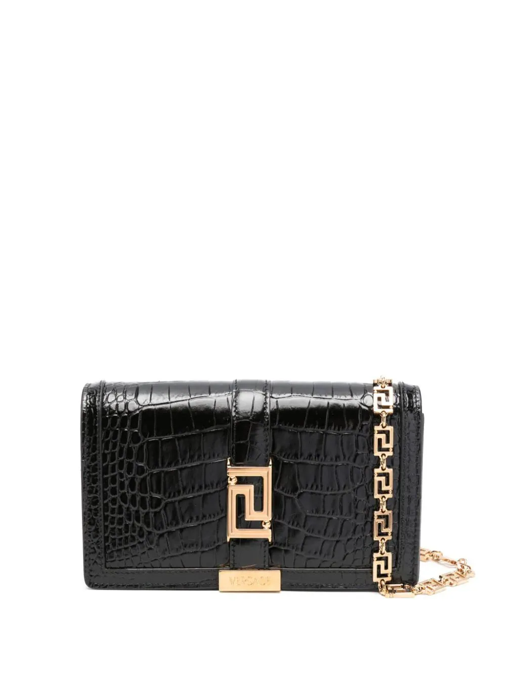 Mini borsa Greca Goddess effetto coccodrillo