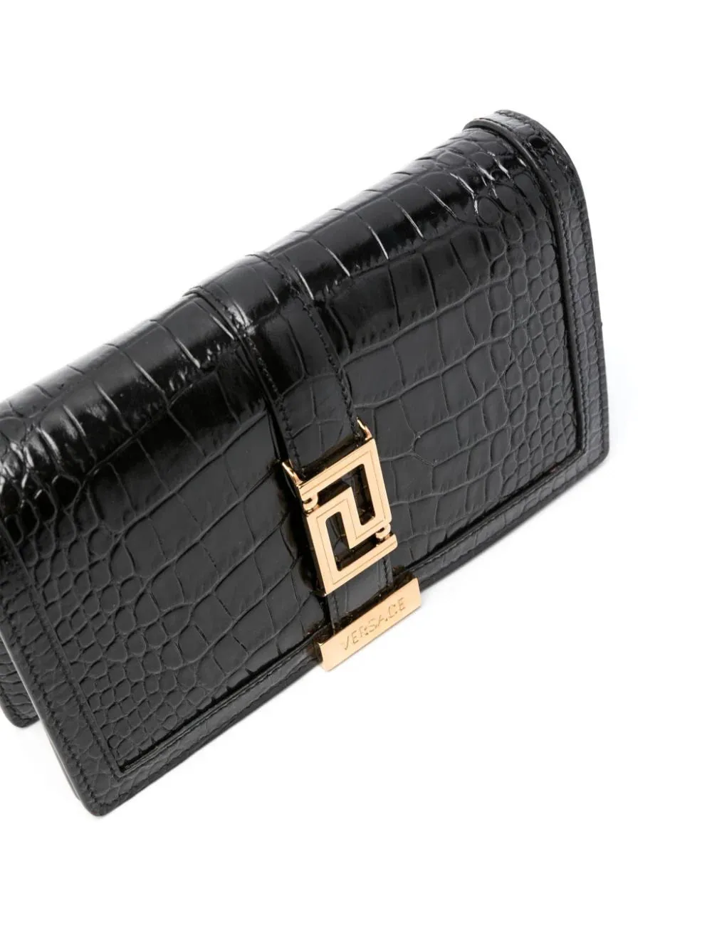 Mini borsa Greca Goddess effetto coccodrillo