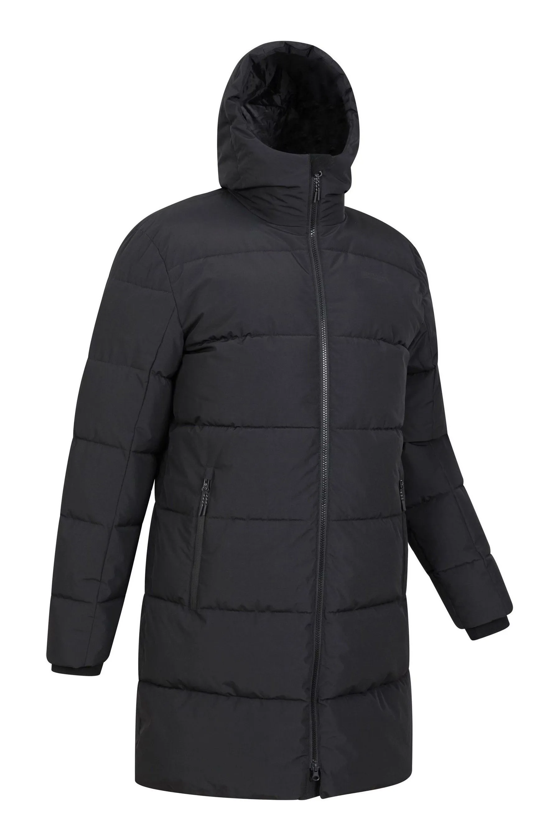 Mountain Warehouse - Giacca imbottita lunga da uomo con vortici