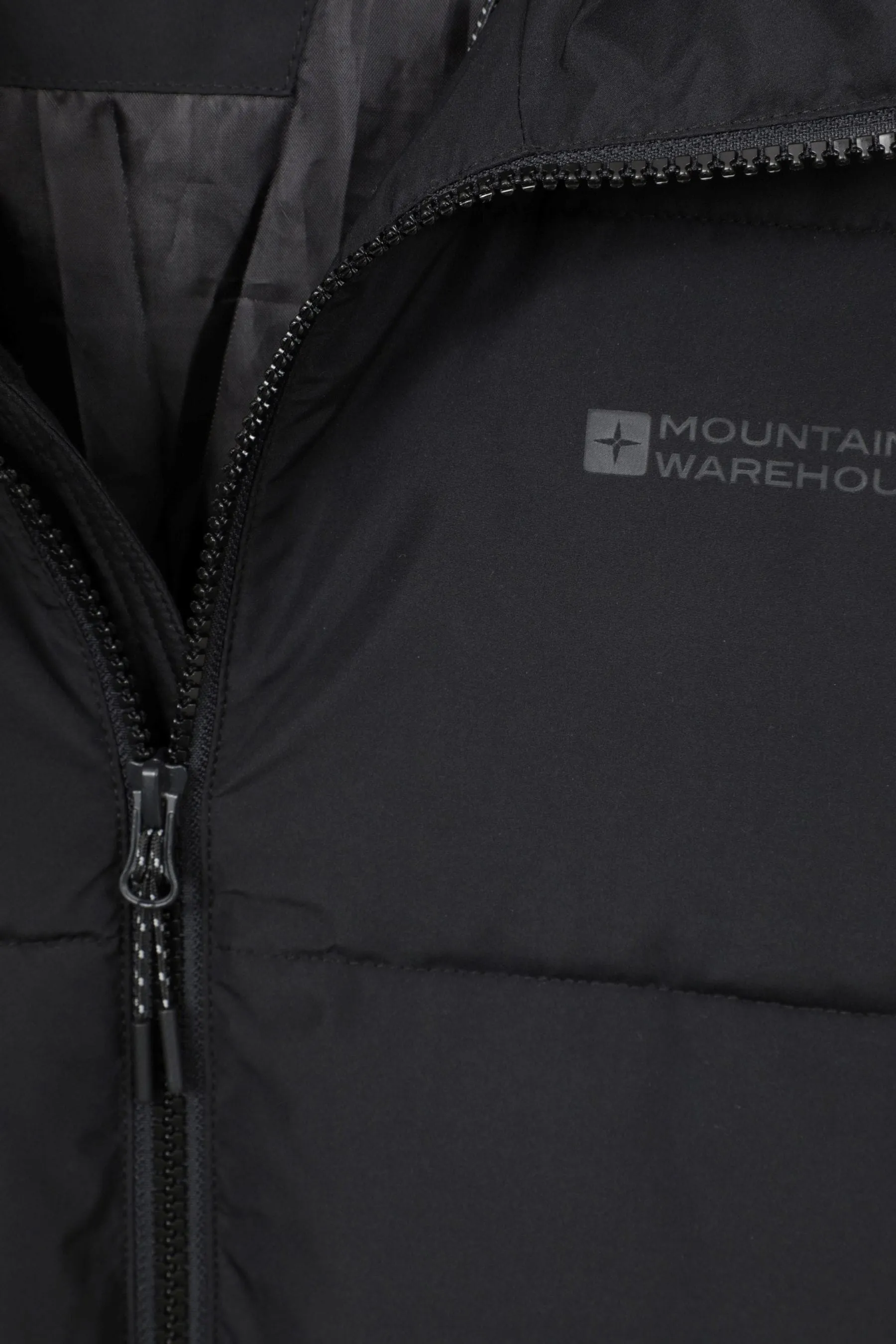 Mountain Warehouse - Giacca imbottita lunga da uomo con vortici