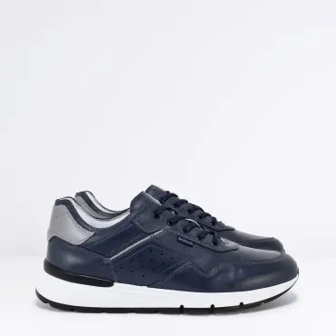  NERO GIARDINI Sneaker in Pelle Col. Blu