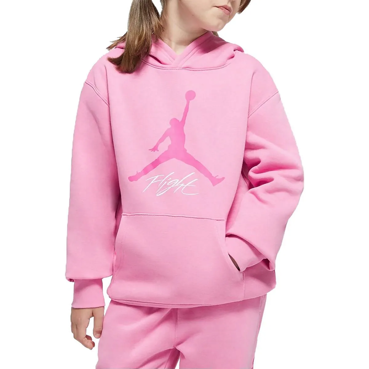      NIKE JORDAN FELPA CON CAPPUCCIO JUMPMAN BASELINE BAMBINA  