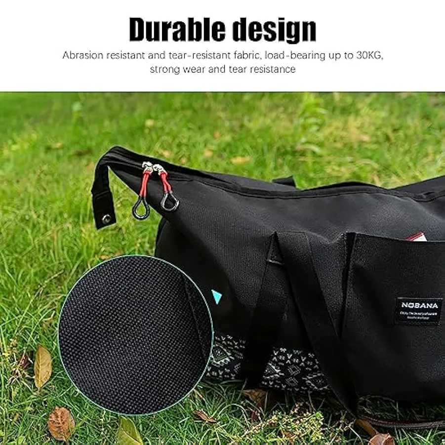 Nupaque Borsa da campeggio per impieghi gravosi, Camp Storage Tote Bag Tote con manici Porta accessori da campeggio, Borsa Tote 
