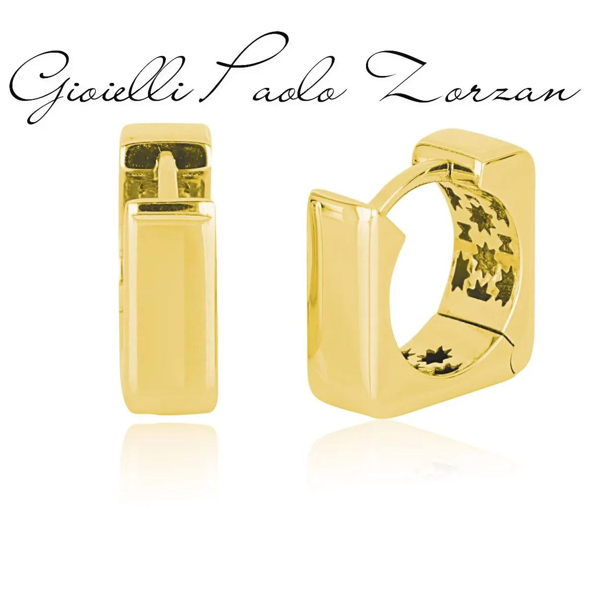 Orecchini Artlinea a con chiusura a scatto in oro giallo 18kt OP0092-LG